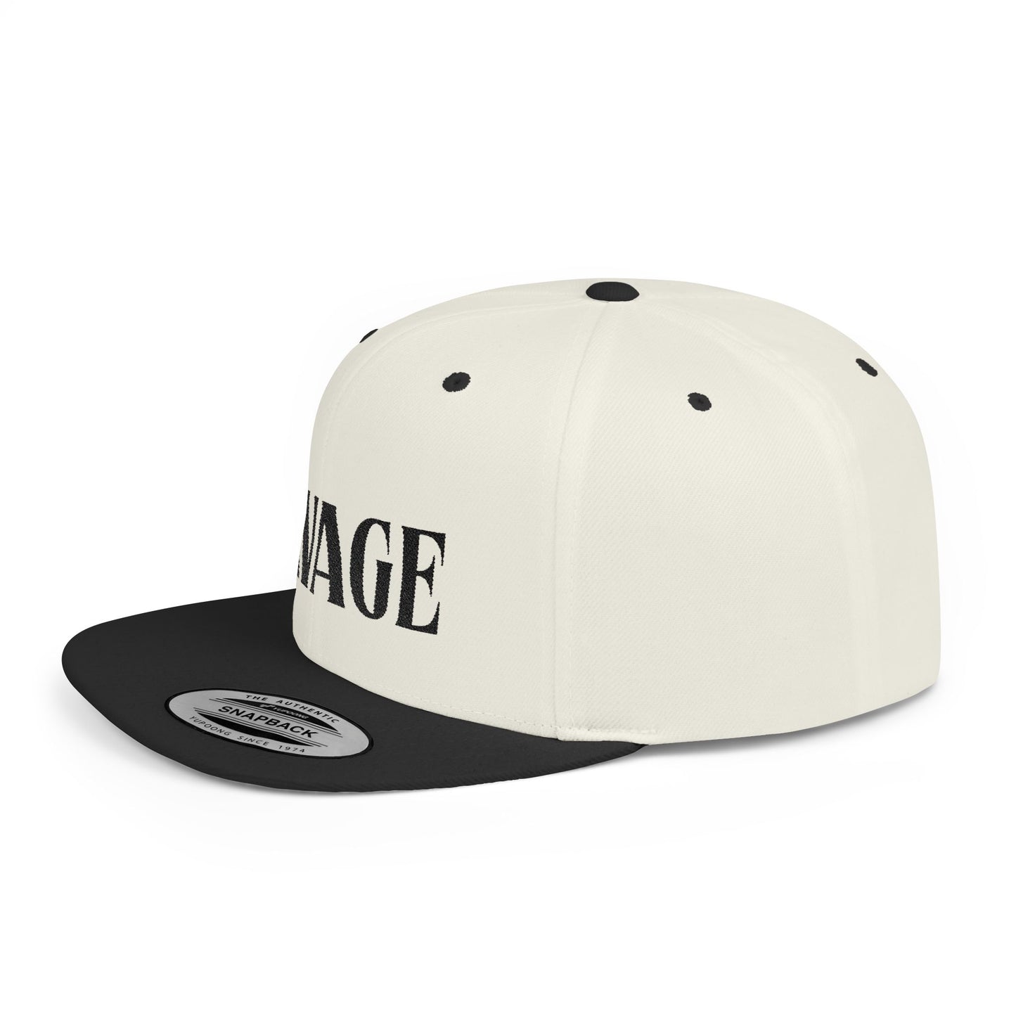 Savage Flat Bill Snapback Cap – Trendy Streetwear Hat for Bold Style