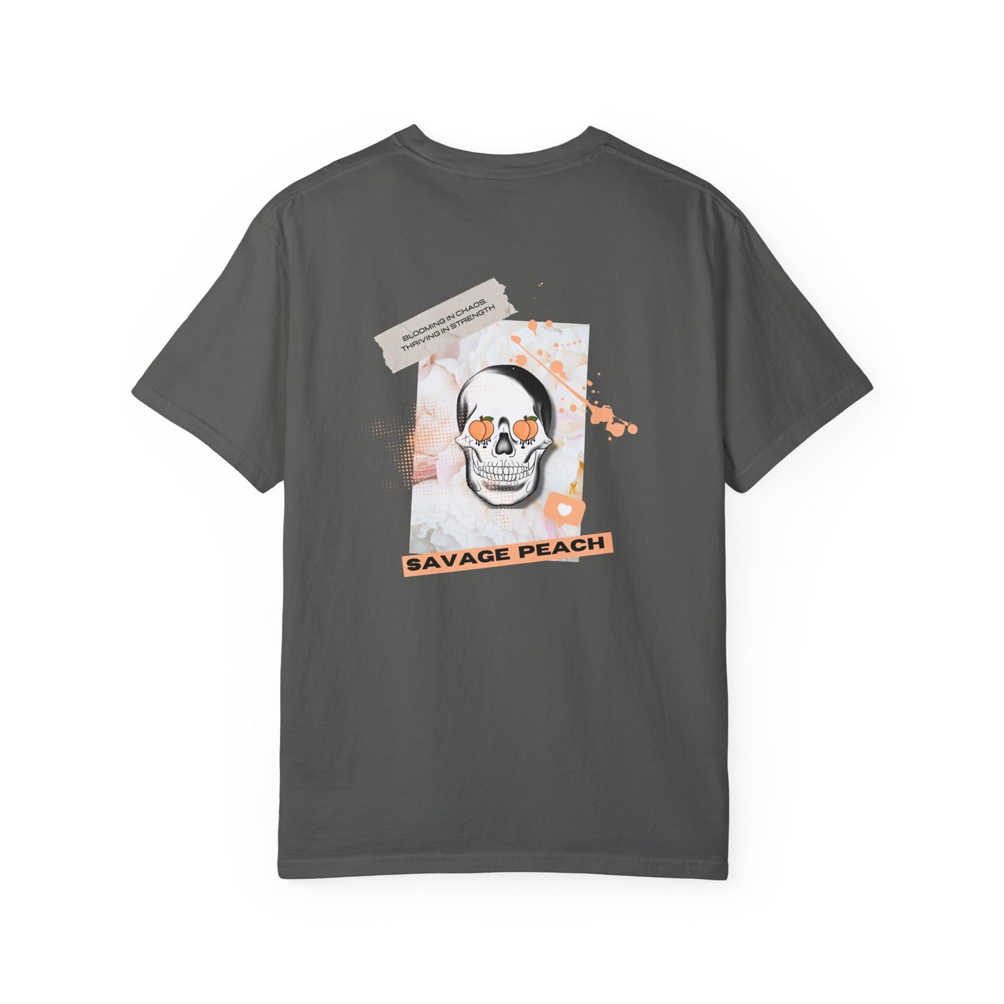 Savage Peach Unisex Heavy Cotton Tee – Bold Graphic Shirt
