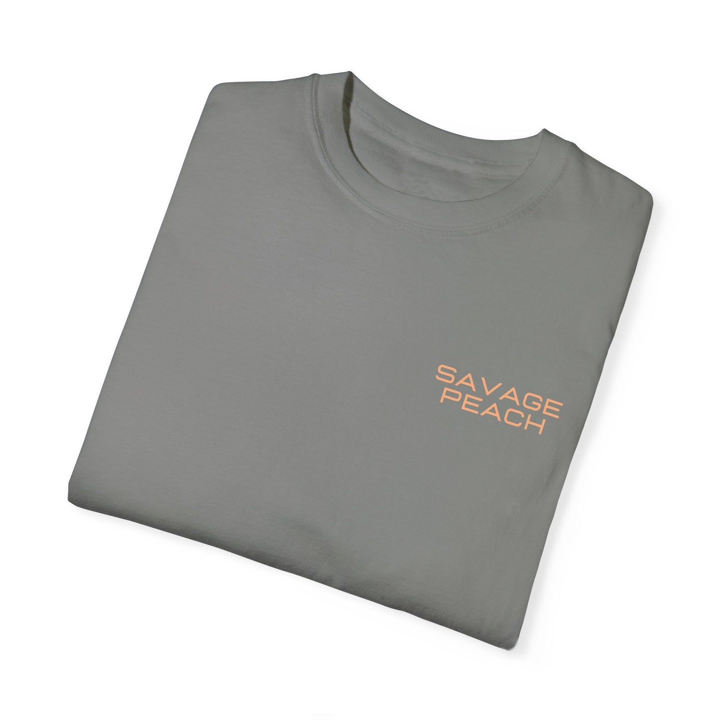 Savage Peach Unisex Heavy Cotton Tee – Bold Graphic Shirt