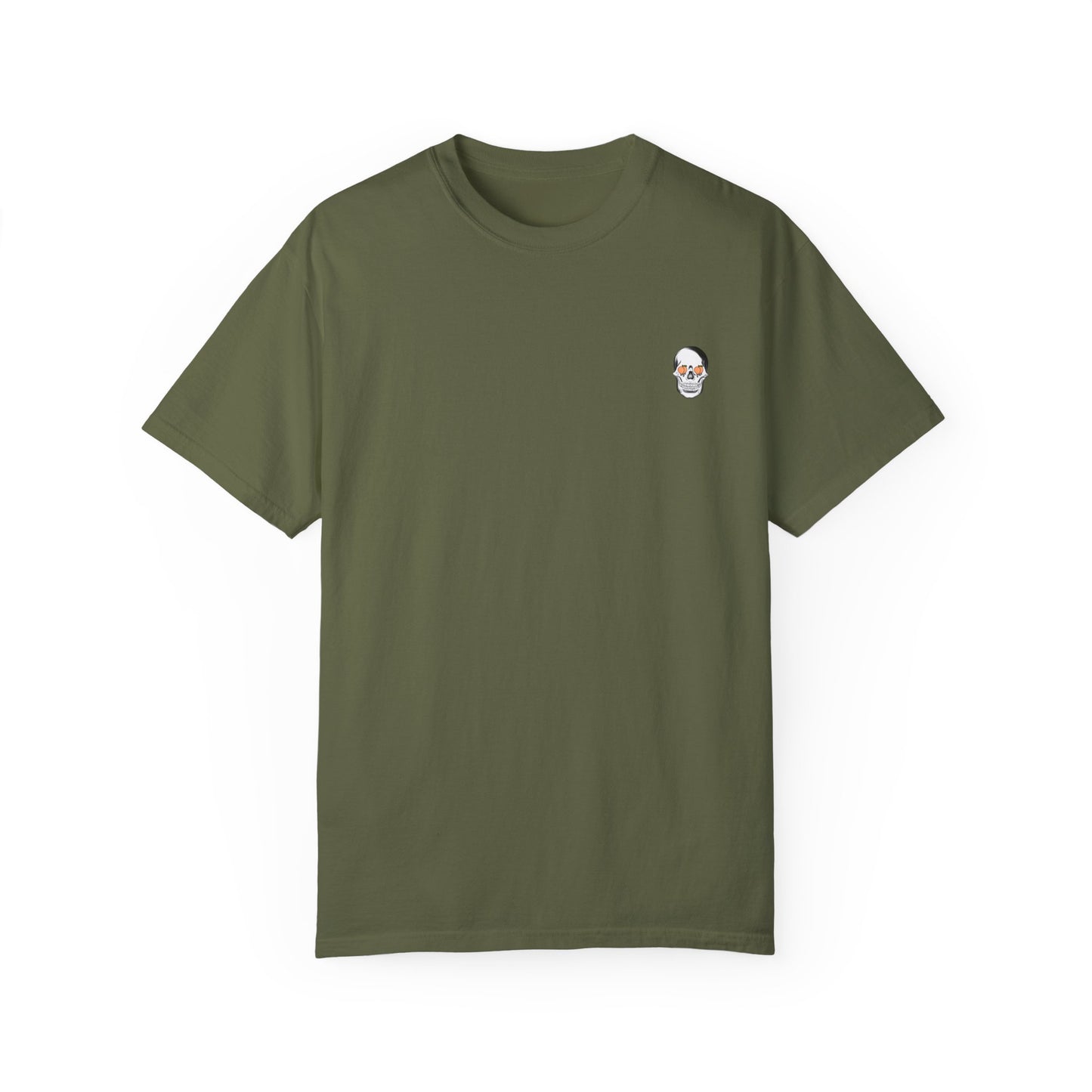 Unisex Heavy Cotton Tee - 'Feelin' Peachy' Skull Design