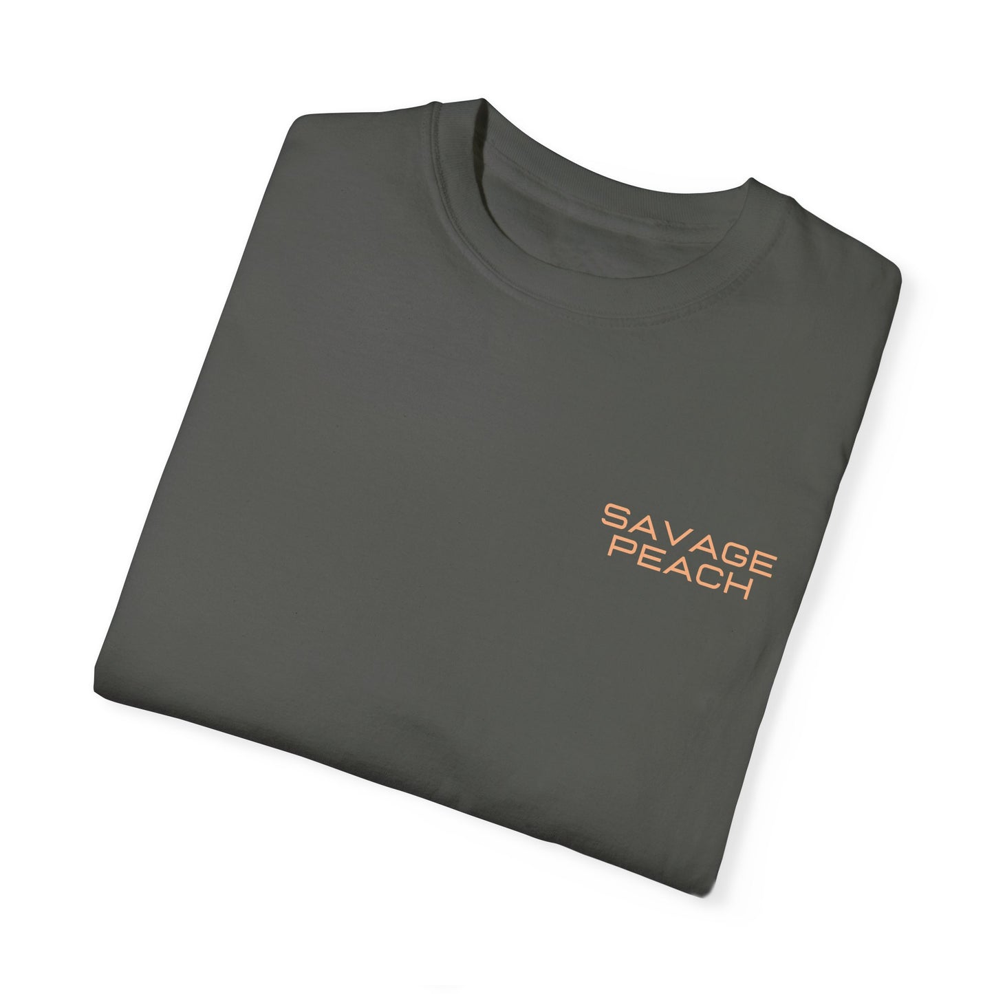 Savage Peach Unisex Heavy Cotton Tee – Bold Graphic Shirt