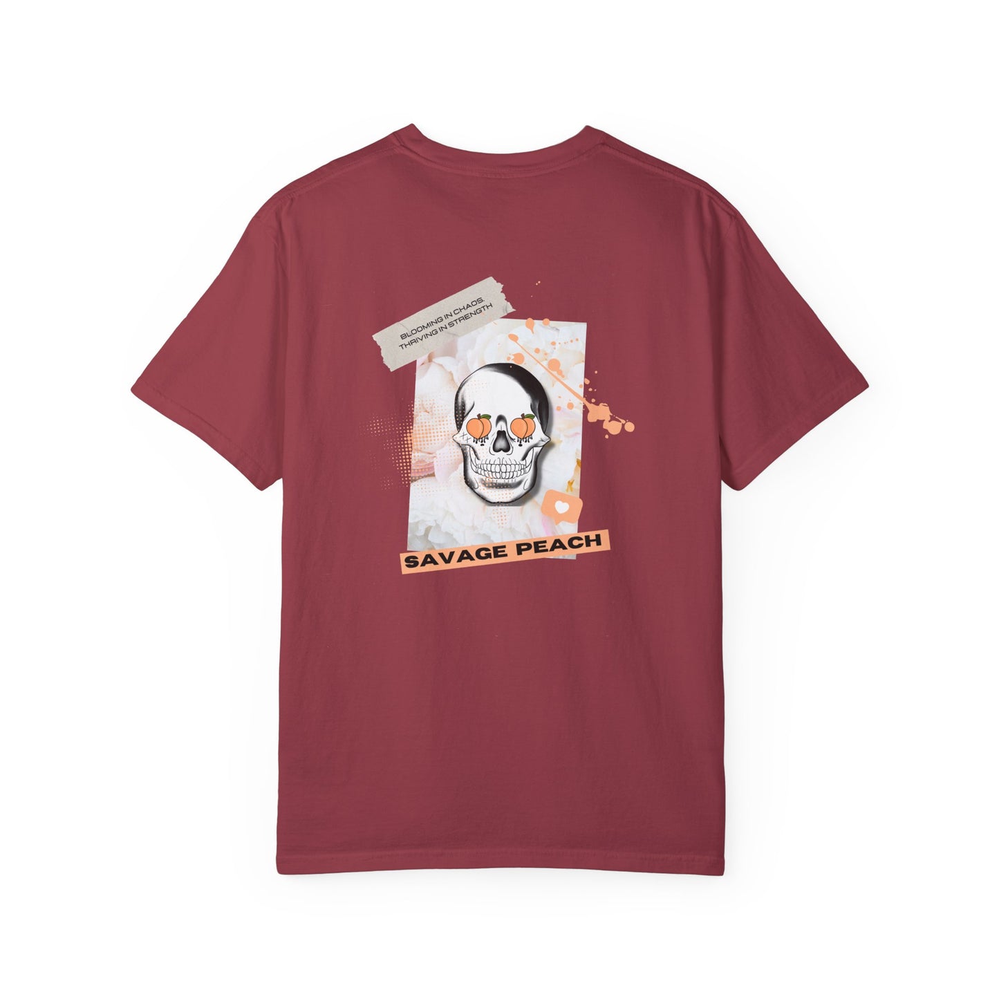 Savage Peach Unisex Heavy Cotton Tee – Bold Graphic Shirt