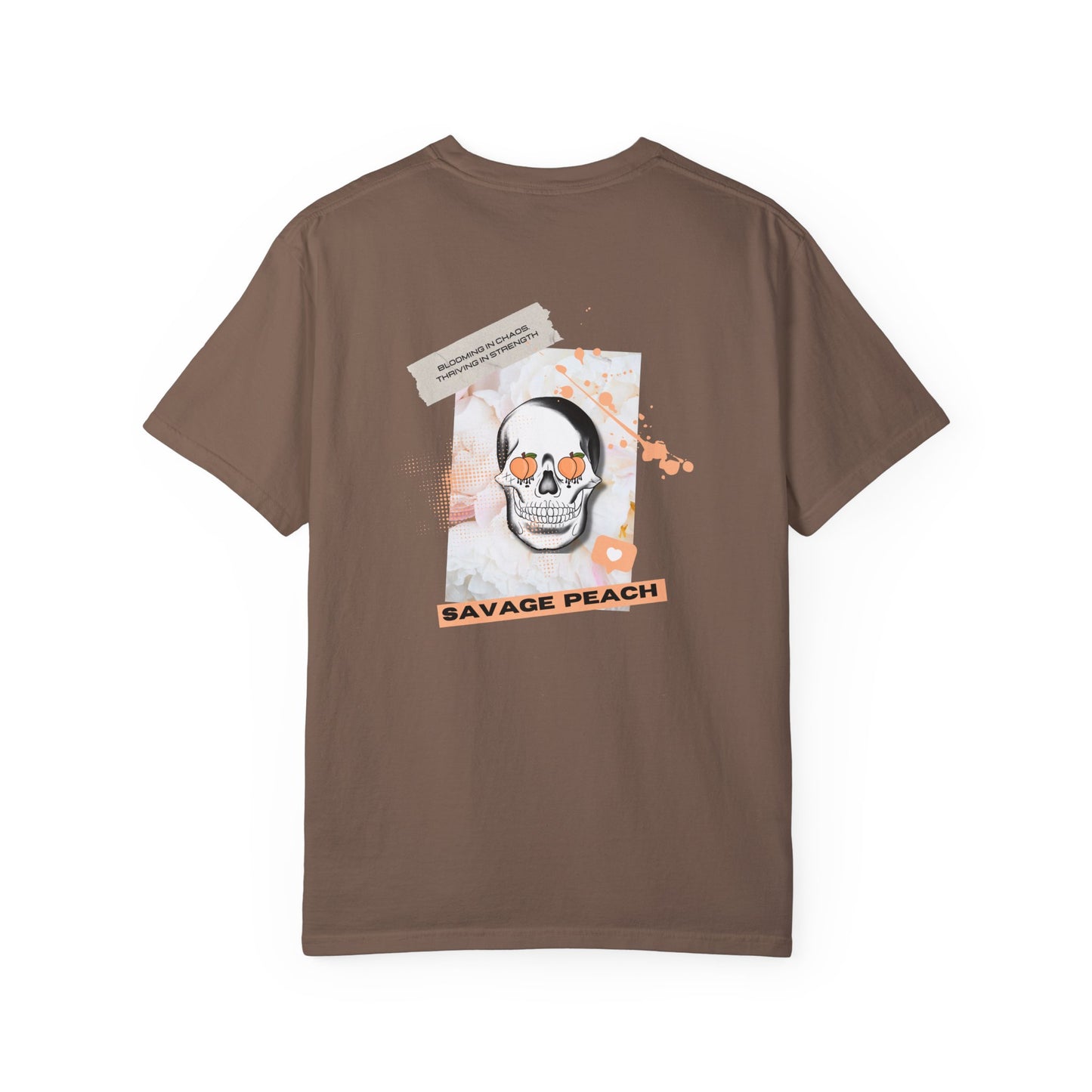 Savage Peach Unisex Heavy Cotton Tee – Bold Graphic Shirt