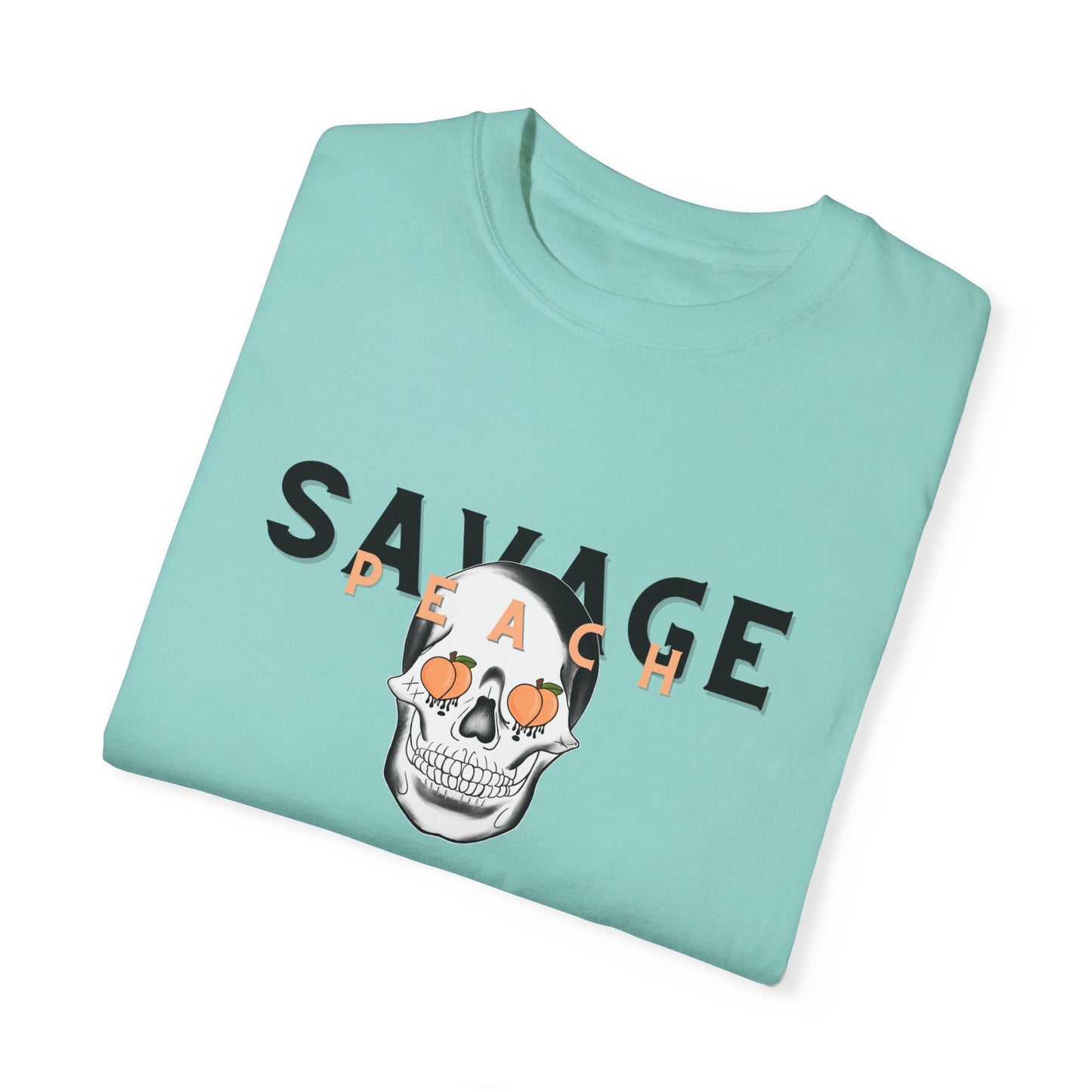 Savage Skull Unisex Heavy Cotton Tee - Edgy Graphic Tee