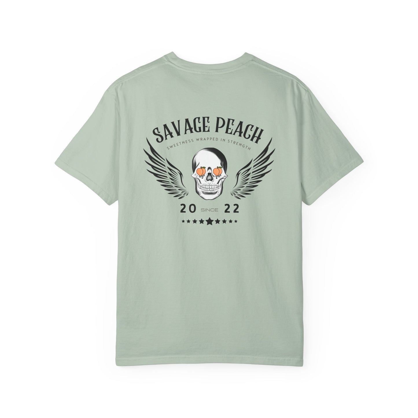 Unisex Wings Skull Graphic Heavy Cotton Tee - Vintage Style Tee