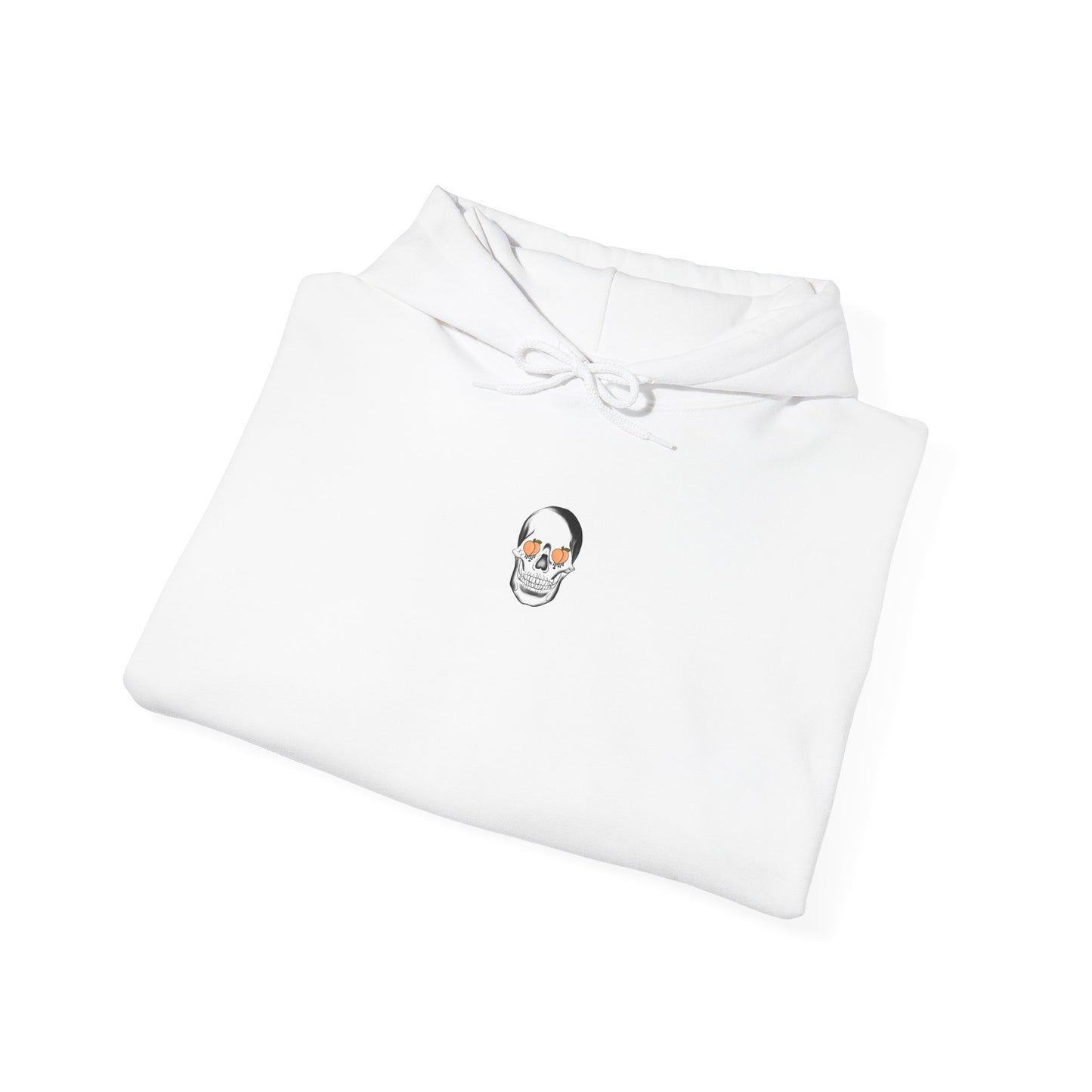 Feelin' Peachy Skull Hoodie - Unisex Heavy Blend Hoodie