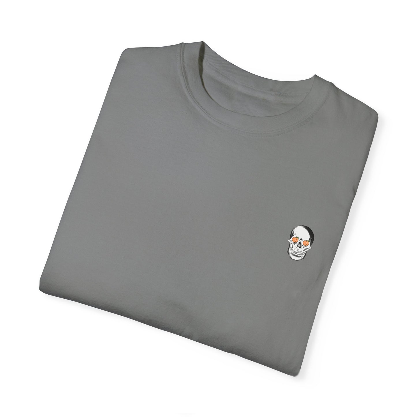 Unisex Heavy Cotton Tee - 'Feelin' Peachy' Skull Design