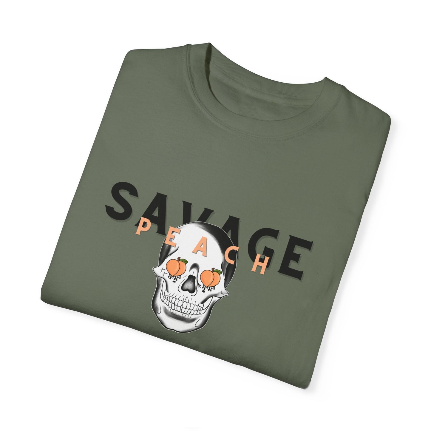 Savage Skull Unisex Heavy Cotton Tee - Edgy Graphic Tee
