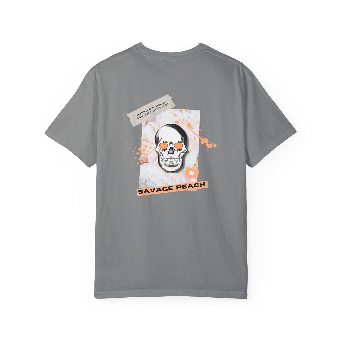 Savage Peach Unisex Heavy Cotton Tee – Bold Graphic Shirt