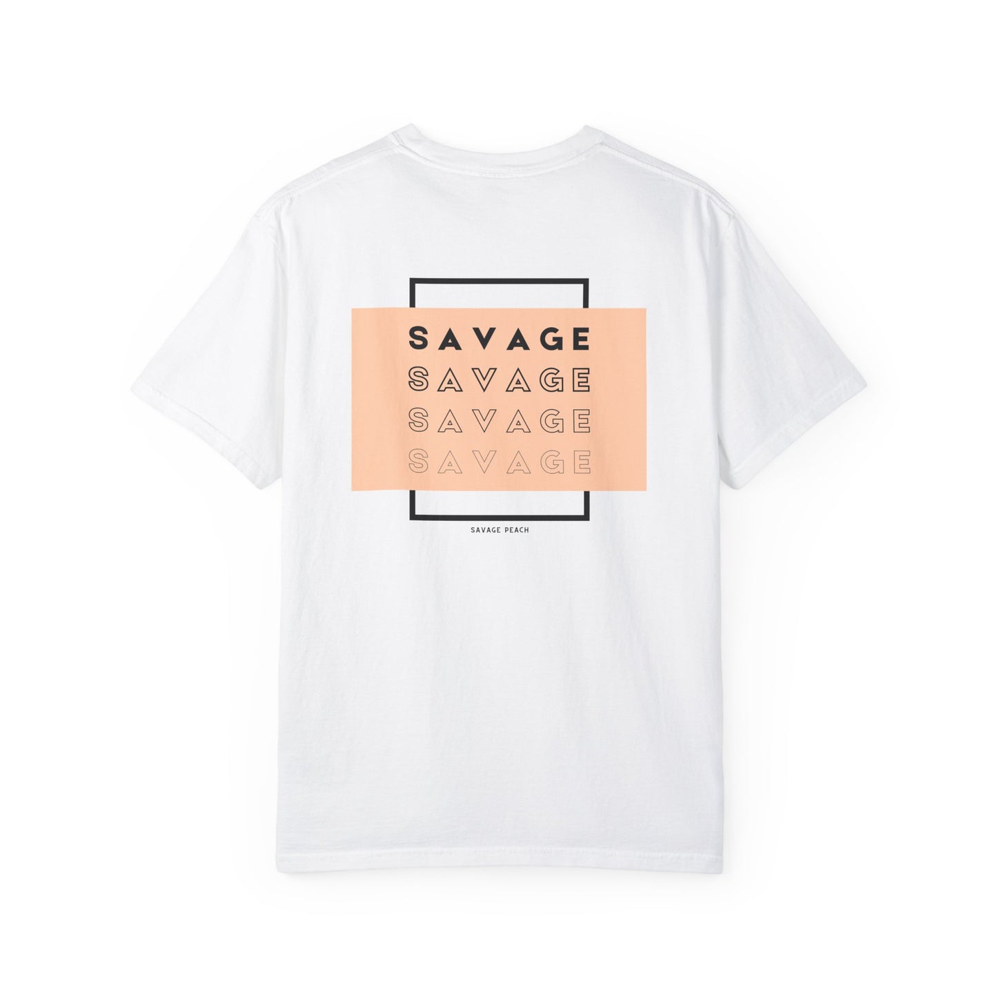 Trendy Unisex Heavy Cotton Tee - 'Savage' Statement Tee