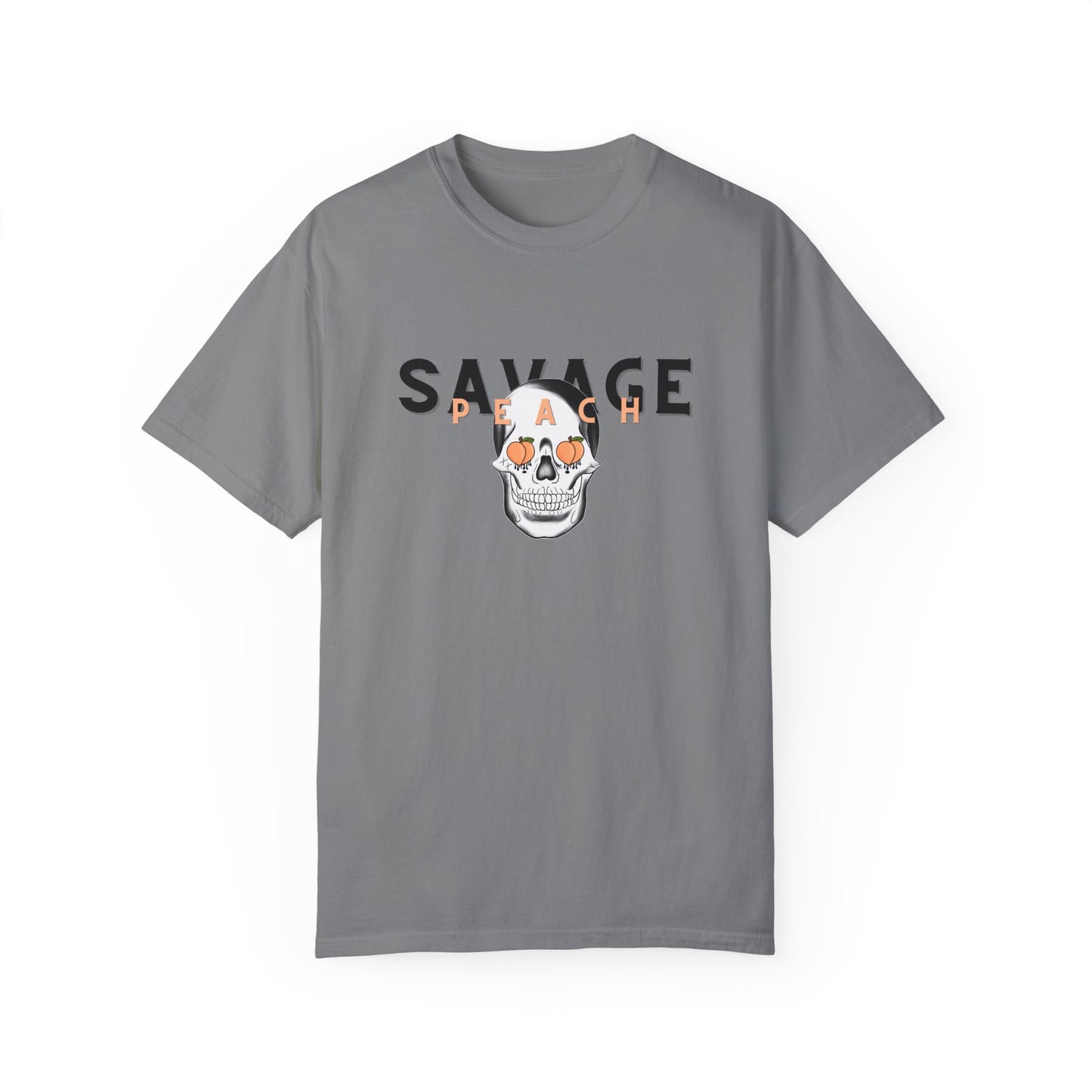 Savage Skull Unisex Heavy Cotton Tee - Edgy Graphic Tee