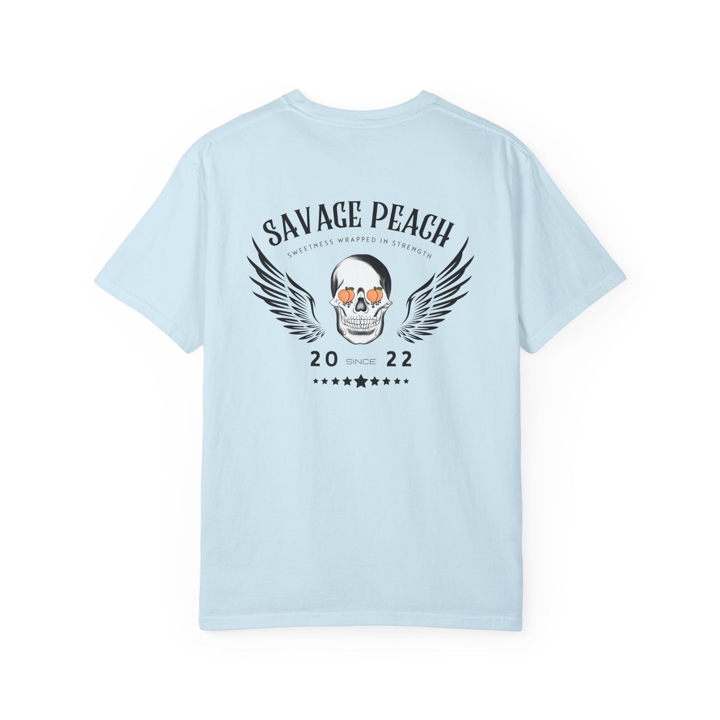 Unisex Wings Skull Graphic Heavy Cotton Tee - Vintage Style Tee