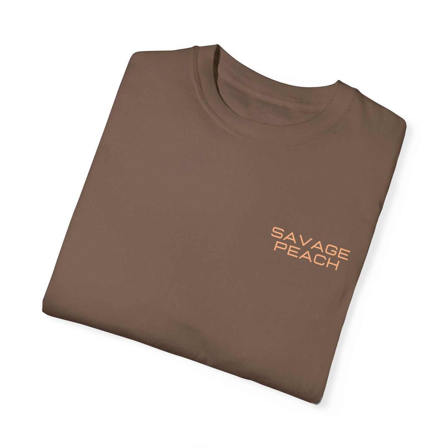 Savage Peach Unisex Heavy Cotton Tee – Bold Graphic Shirt