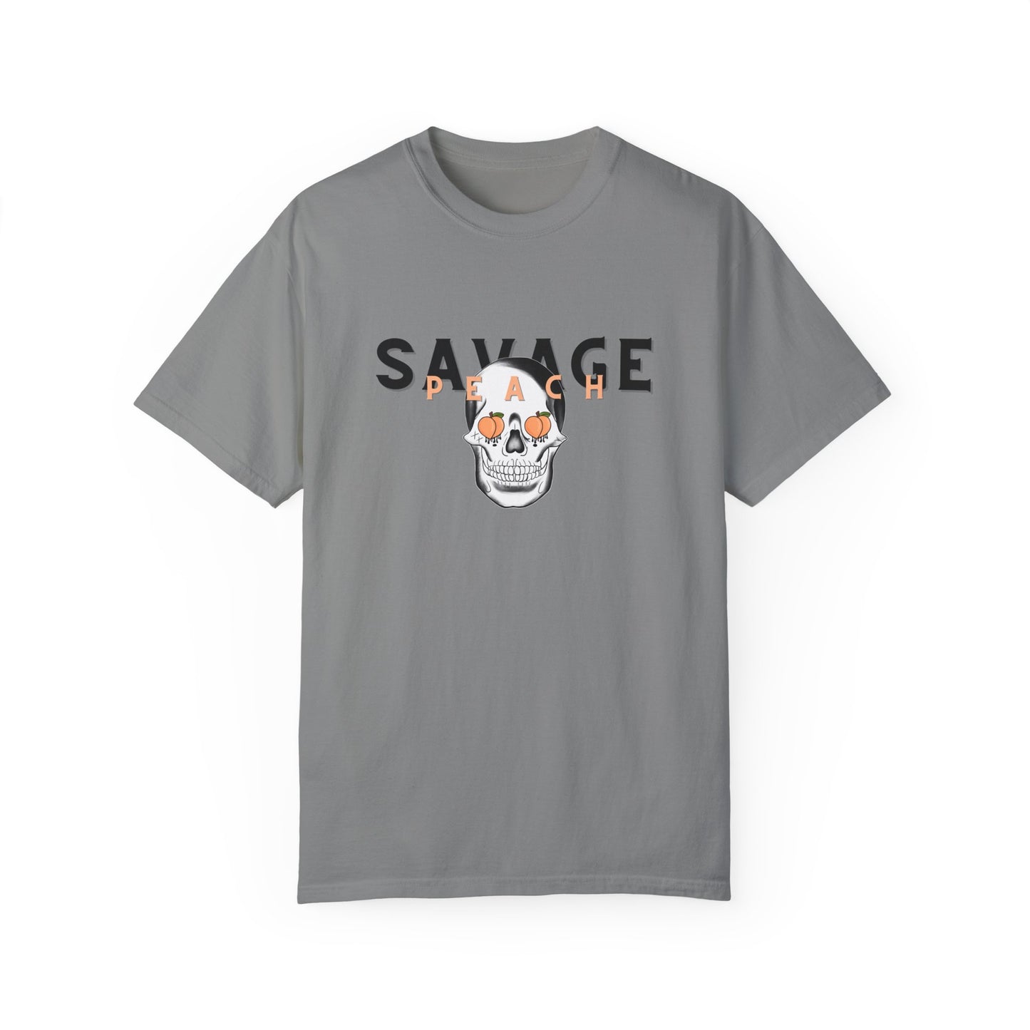 Savage Skull Unisex Heavy Cotton Tee - Edgy Graphic Tee