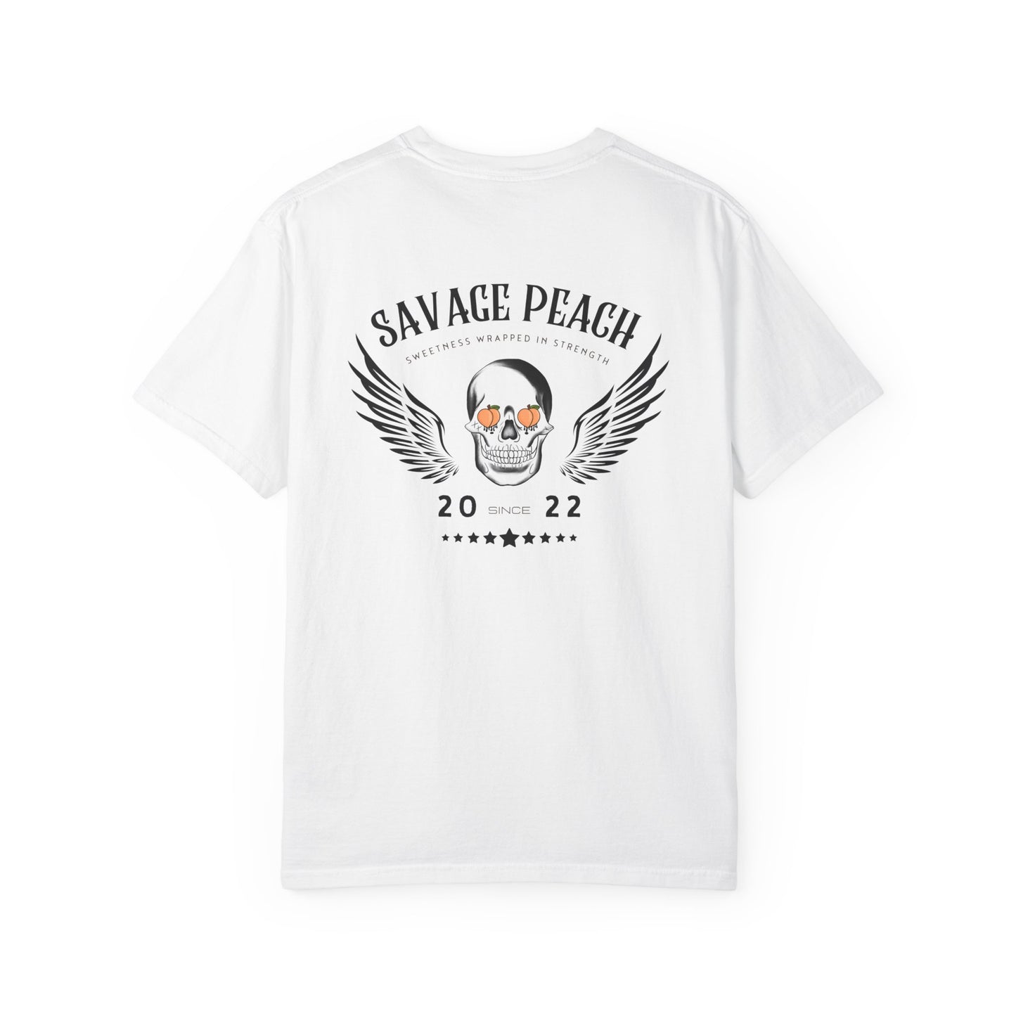 Unisex Wings Skull Graphic Heavy Cotton Tee - Vintage Style Tee