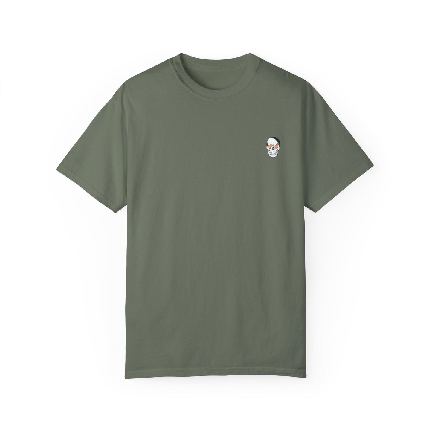 Unisex Heavy Cotton Tee - 'Feelin' Peachy' Skull Design