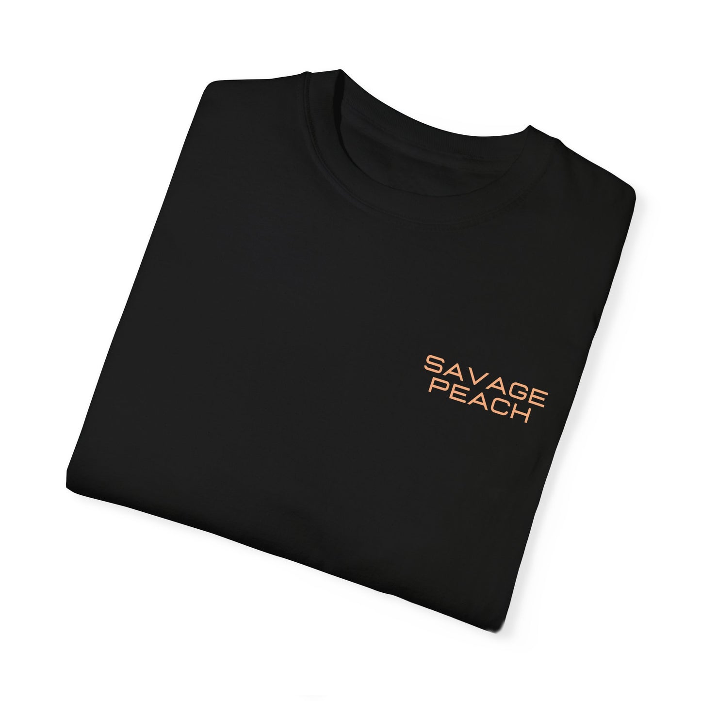 Savage Peach Unisex Heavy Cotton Tee – Bold Graphic Shirt