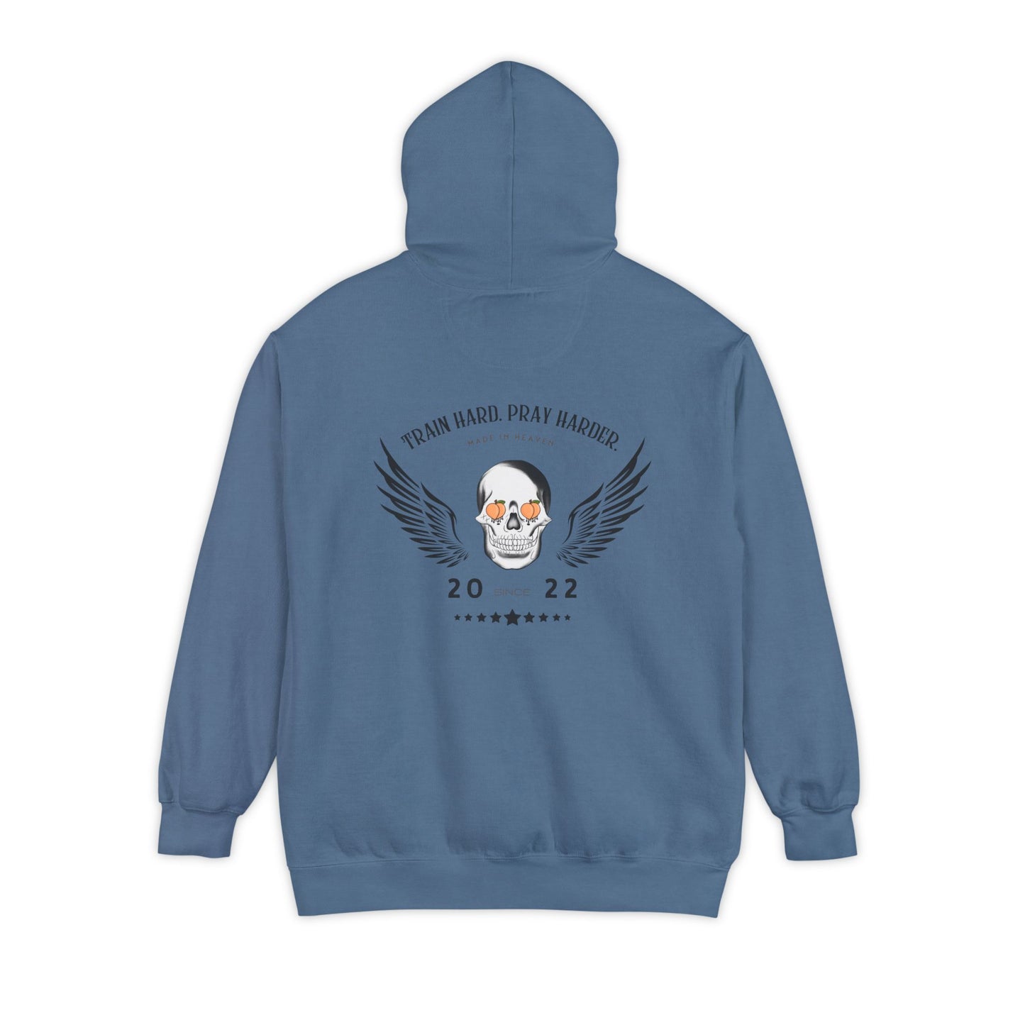 Fav Pray Hard Train Hard Wings Unisex Heavy Blend Hoodie