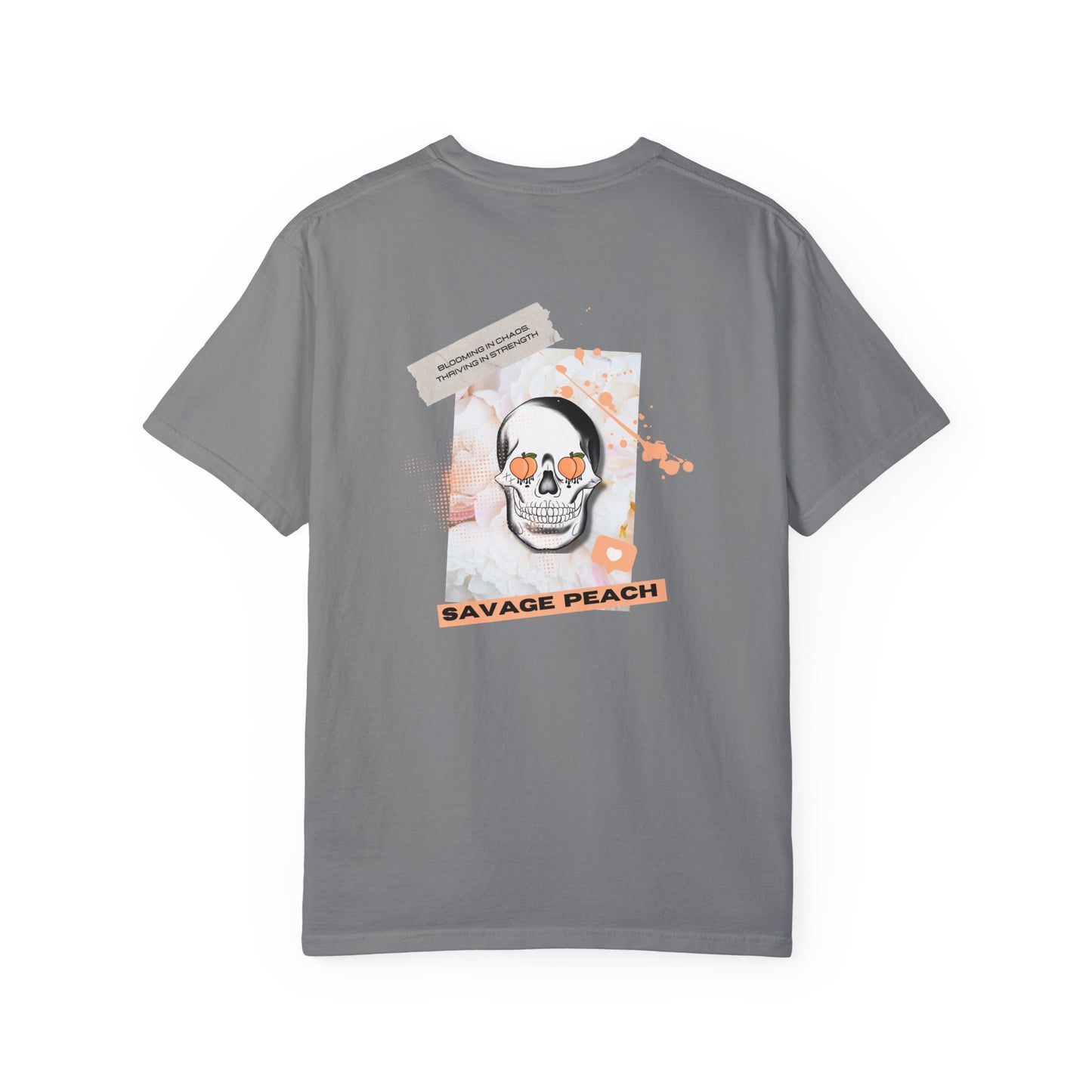 Savage Peach Unisex Heavy Cotton Tee – Bold Graphic Shirt