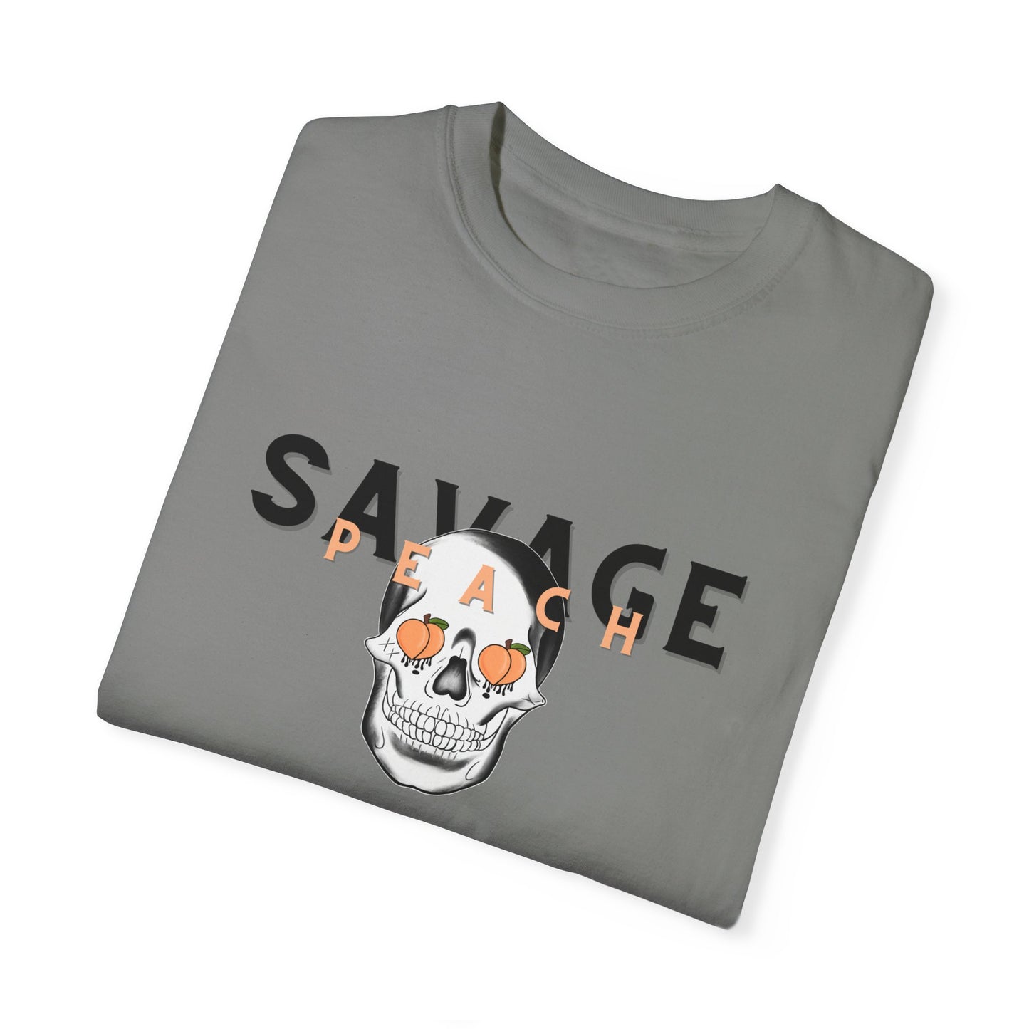 Savage Skull Unisex Heavy Cotton Tee - Edgy Graphic Tee