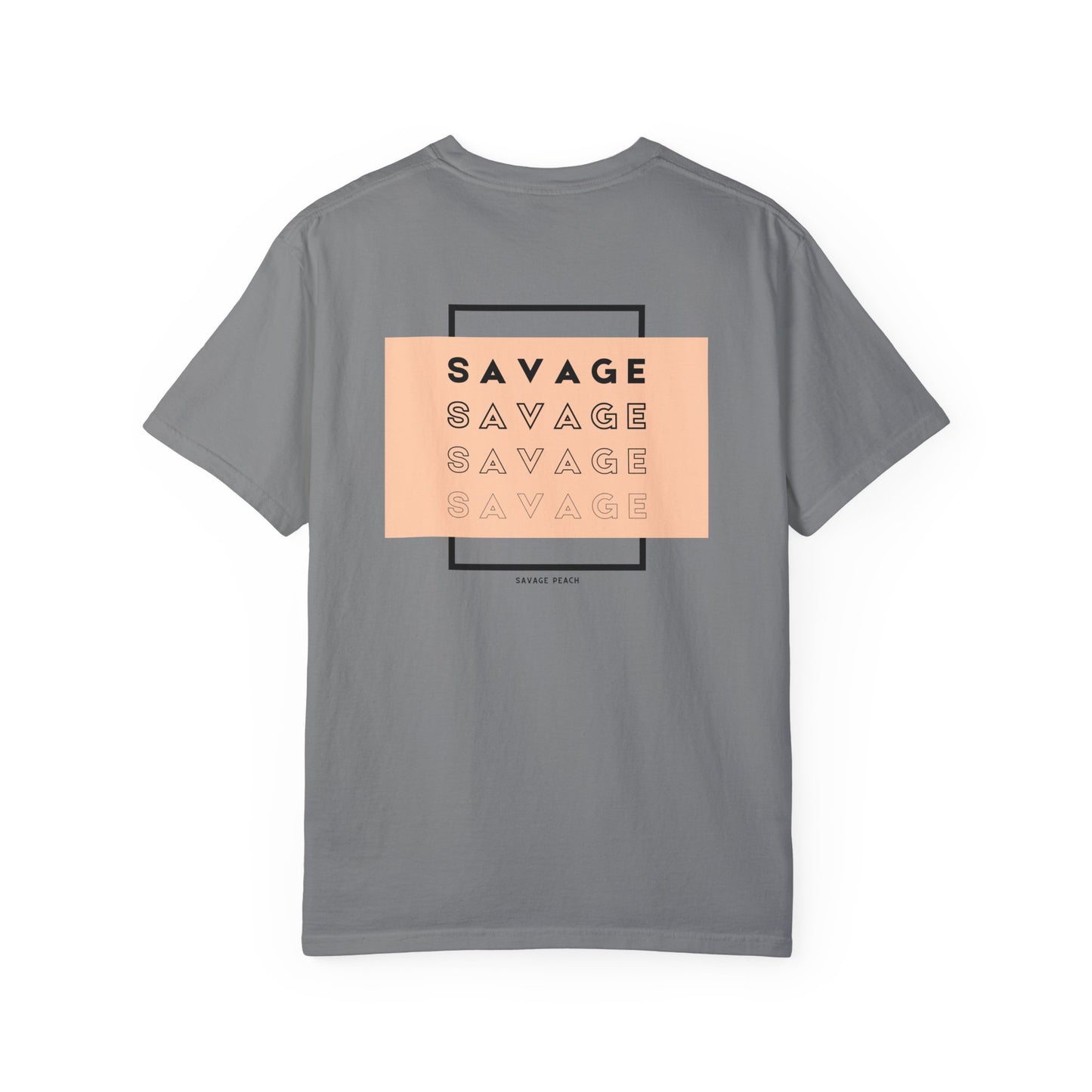 Trendy Unisex Heavy Cotton Tee - 'Savage' Statement Tee