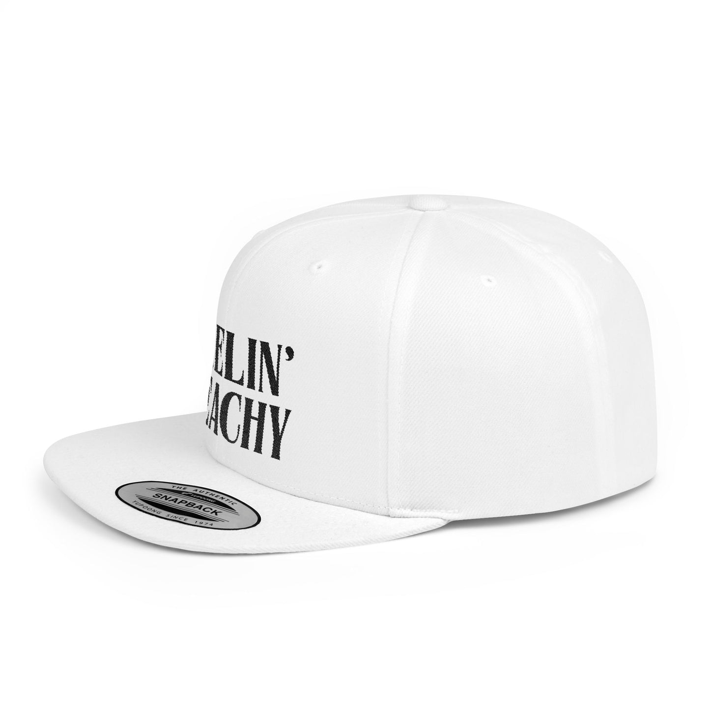 Feelin' Peachy Flat Bill Snapback Cap - Trendy Hat for Summer Vibes
