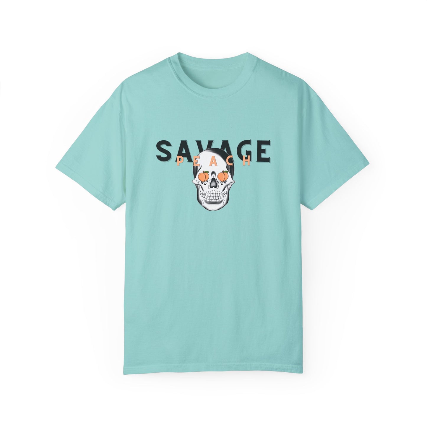 Savage Skull Unisex Heavy Cotton Tee - Edgy Graphic Tee