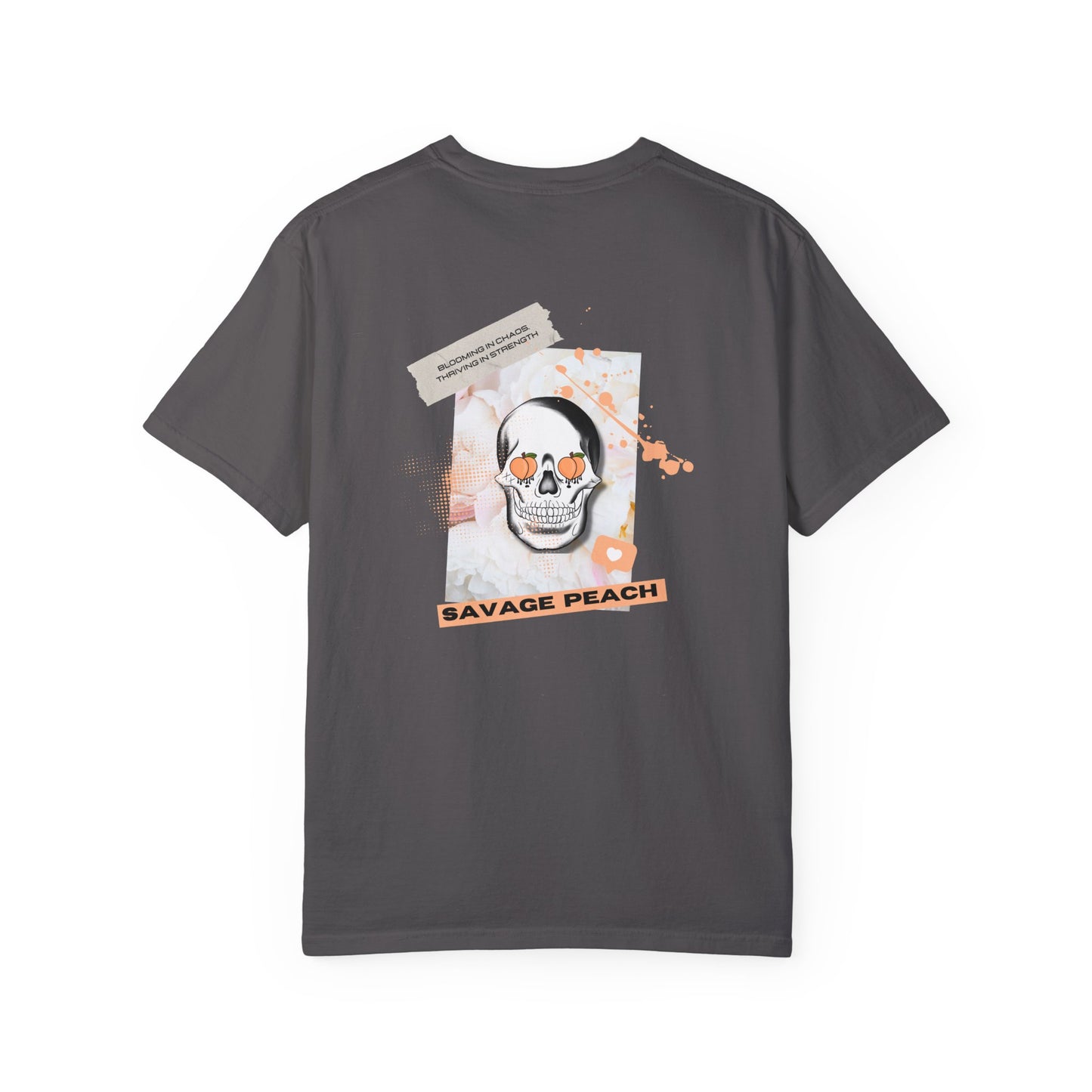 Savage Peach Unisex Heavy Cotton Tee – Bold Graphic Shirt