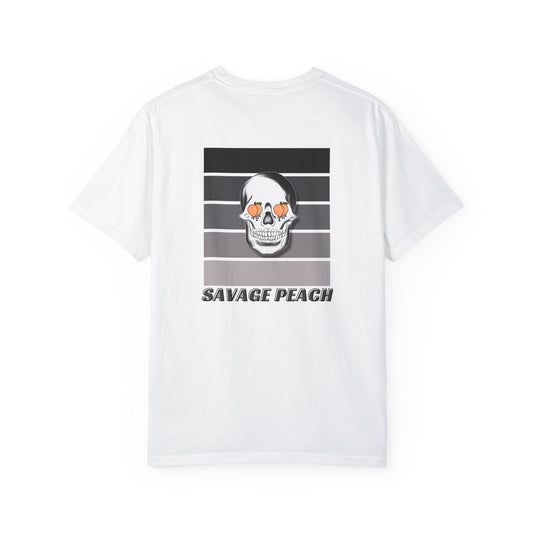 Best Seller Savage Peach Skull Graphic Tee - Unisex Heavy Cotton Tee