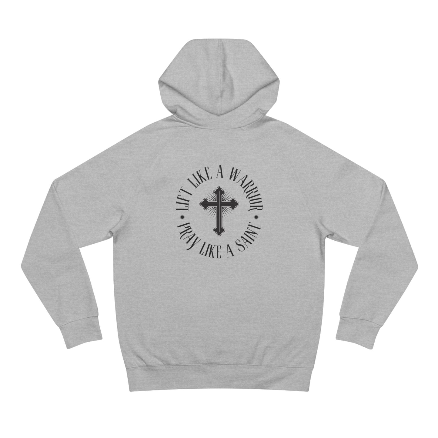 Faith-Inspired Unisex Heavy Blend Hoodie - Savage Peach and Warrior Prayer Design