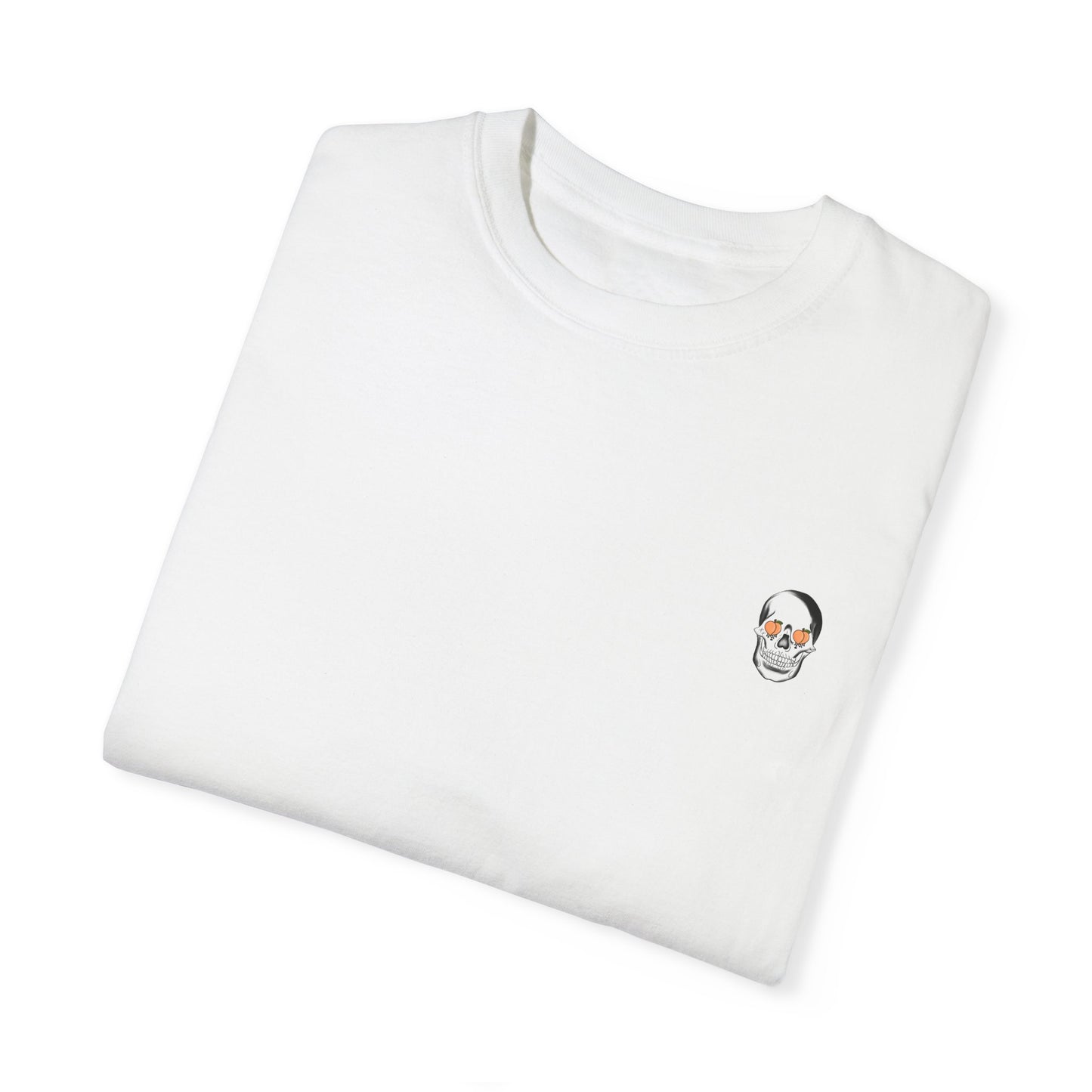 Unisex Heavy Cotton Tee - 'Feelin' Peachy' Skull Design
