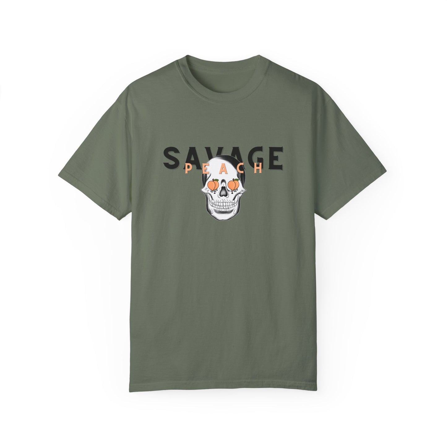 Savage Skull Unisex Heavy Cotton Tee - Edgy Graphic Tee