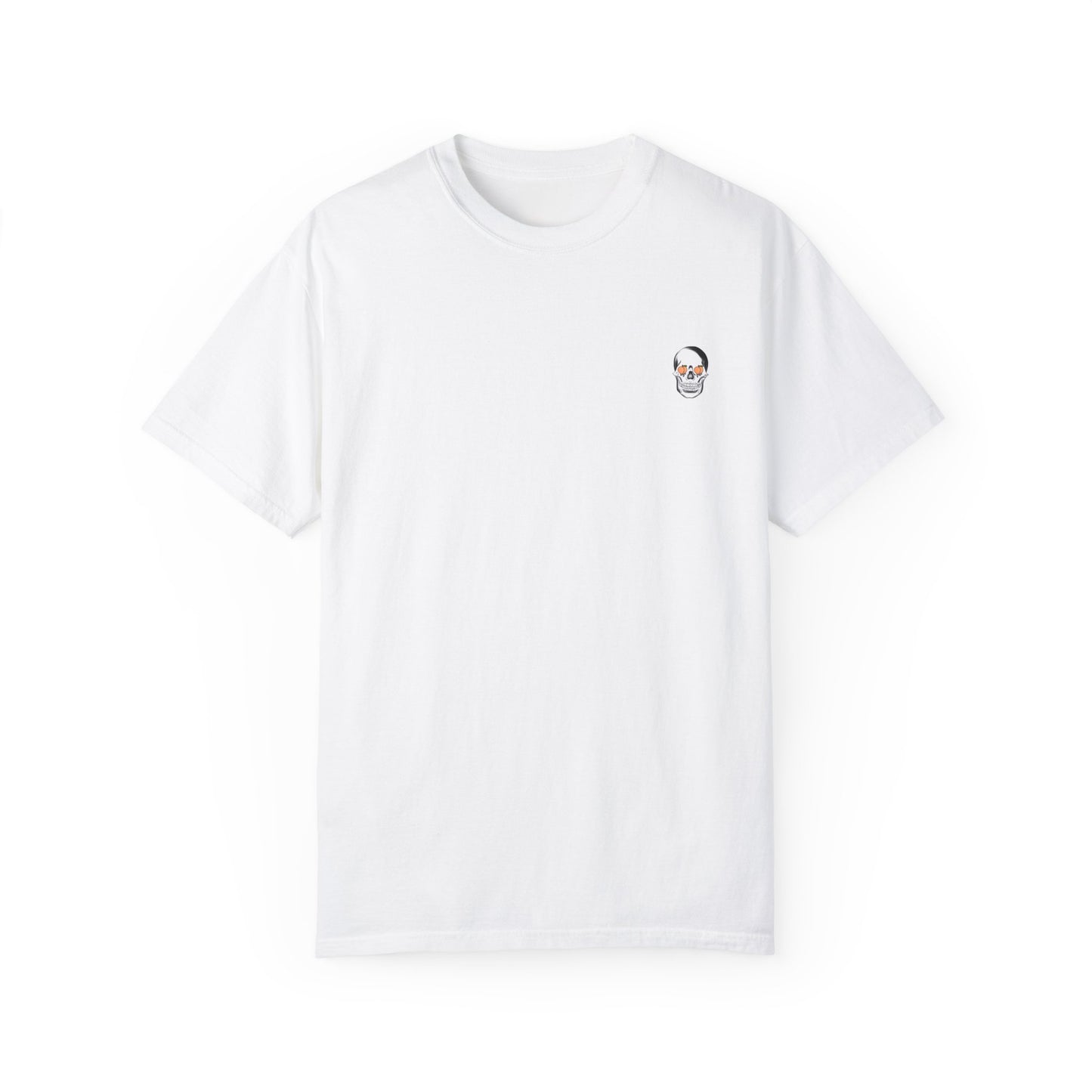 Unisex Heavy Cotton Tee - 'Feelin' Peachy' Skull Design