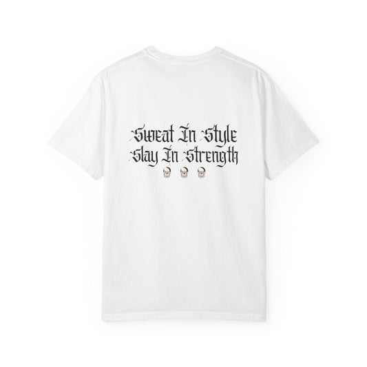 Unisex 'Sweat In Style, Slay In Strength' Heavy Cotton Tee