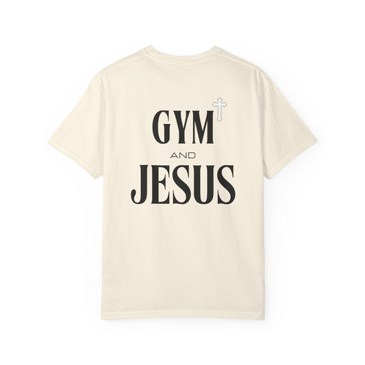 Best Seller Unisex Gym and Jesus Heavy Cotton Tee - Faith-Inspired Casual Wear
