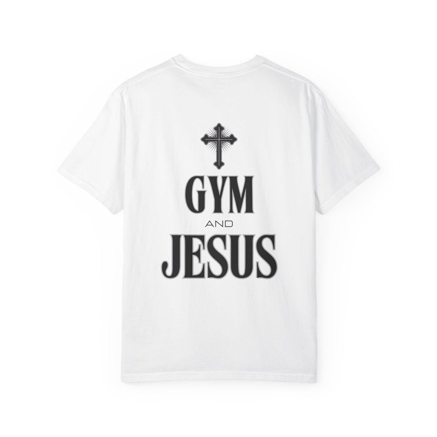 Gym and Jesus Unisex Heavy Cotton Tee - Faith-Inspired Workout Tee