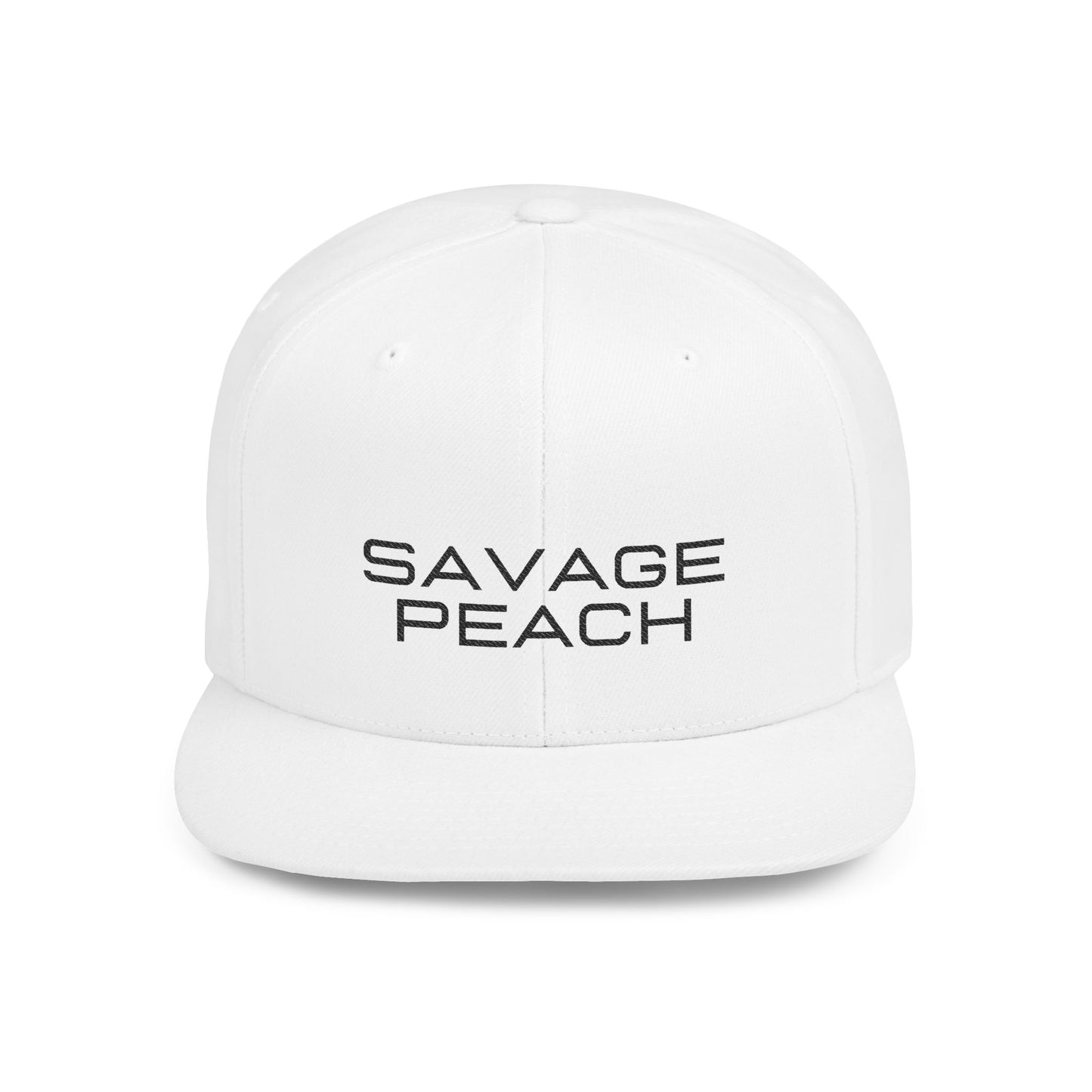 Savage Peach Flat Bill Snapback Hat - Trendy Vintage Cap