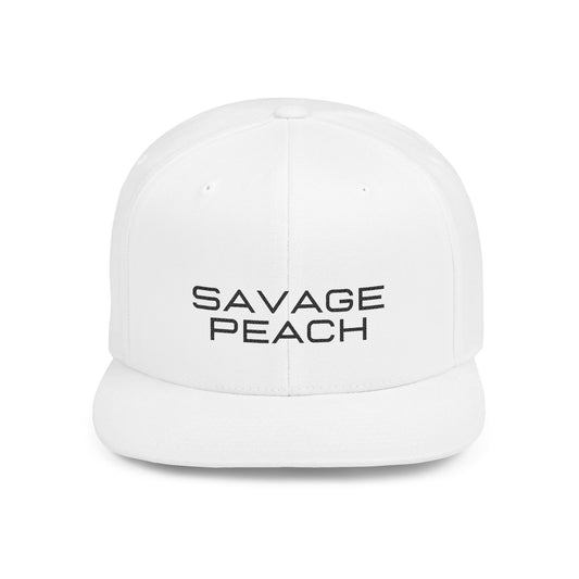 Savage Peach Flat Bill Snapback Hat - Trendy Vintage Cap