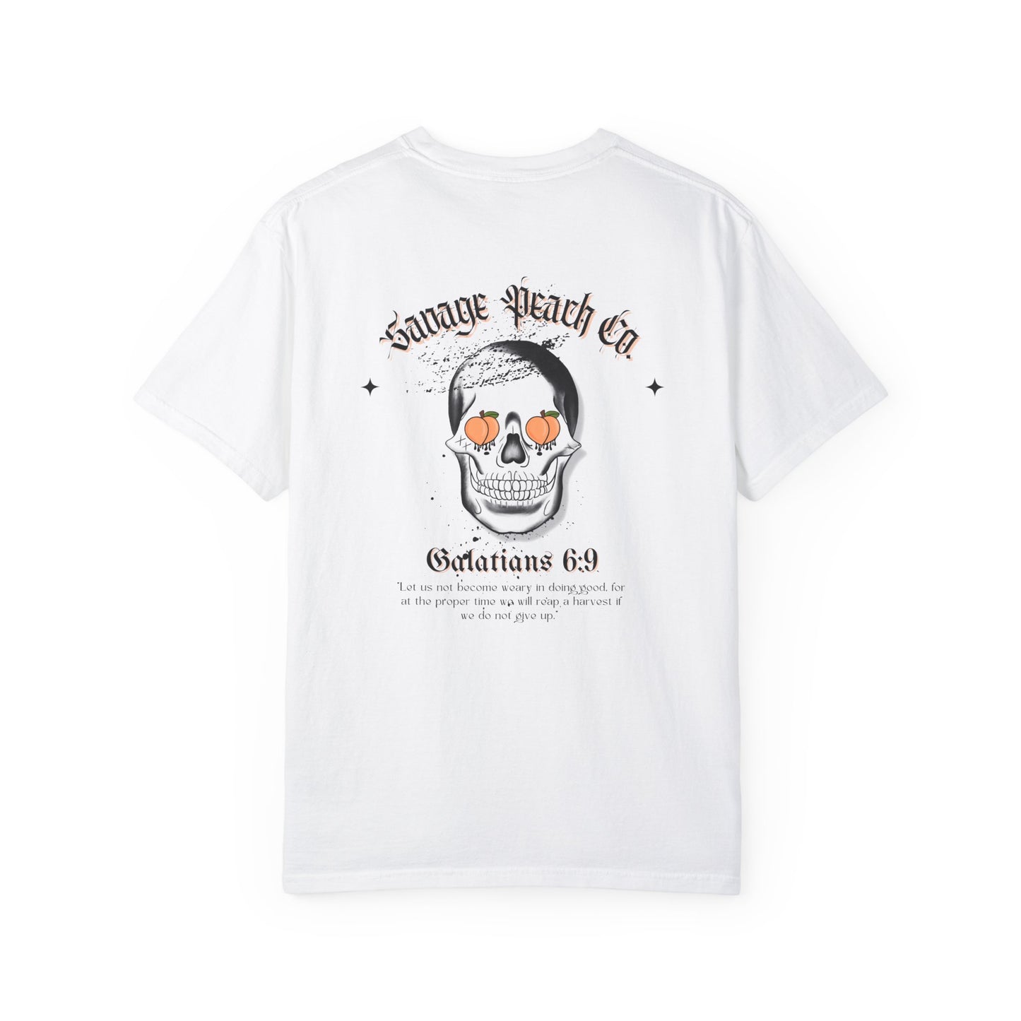 Savage Peach Unisex Heavy Cotton Tee – Galatians 6:9