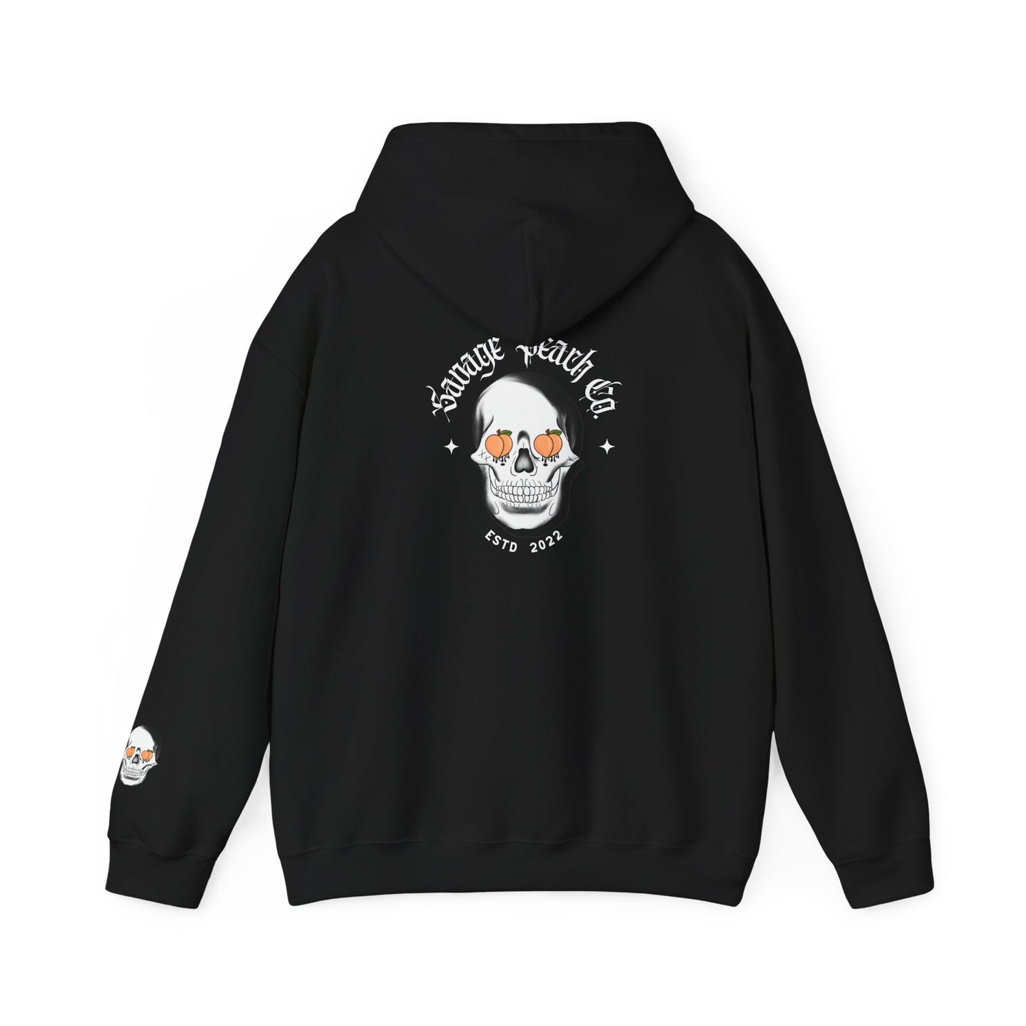 Edgy Skull Graphic Unisex Heavy Blend Hoodie
