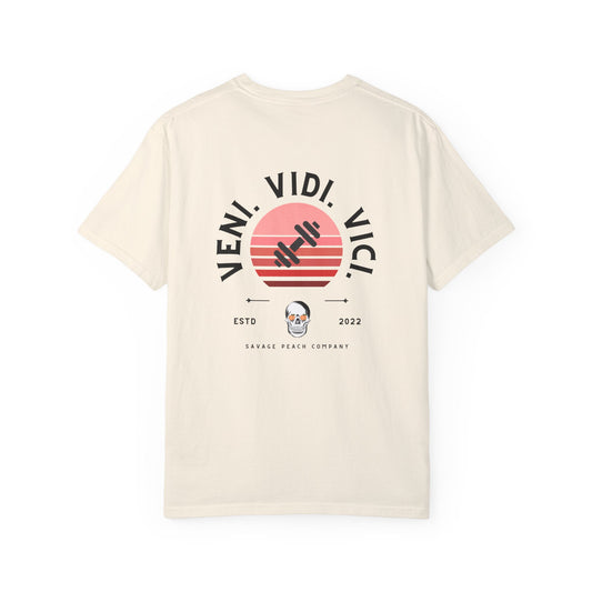 Veni Vidi Vici Unisex Heavy Cotton Tee - Statement T-Shirt for Casual Wear