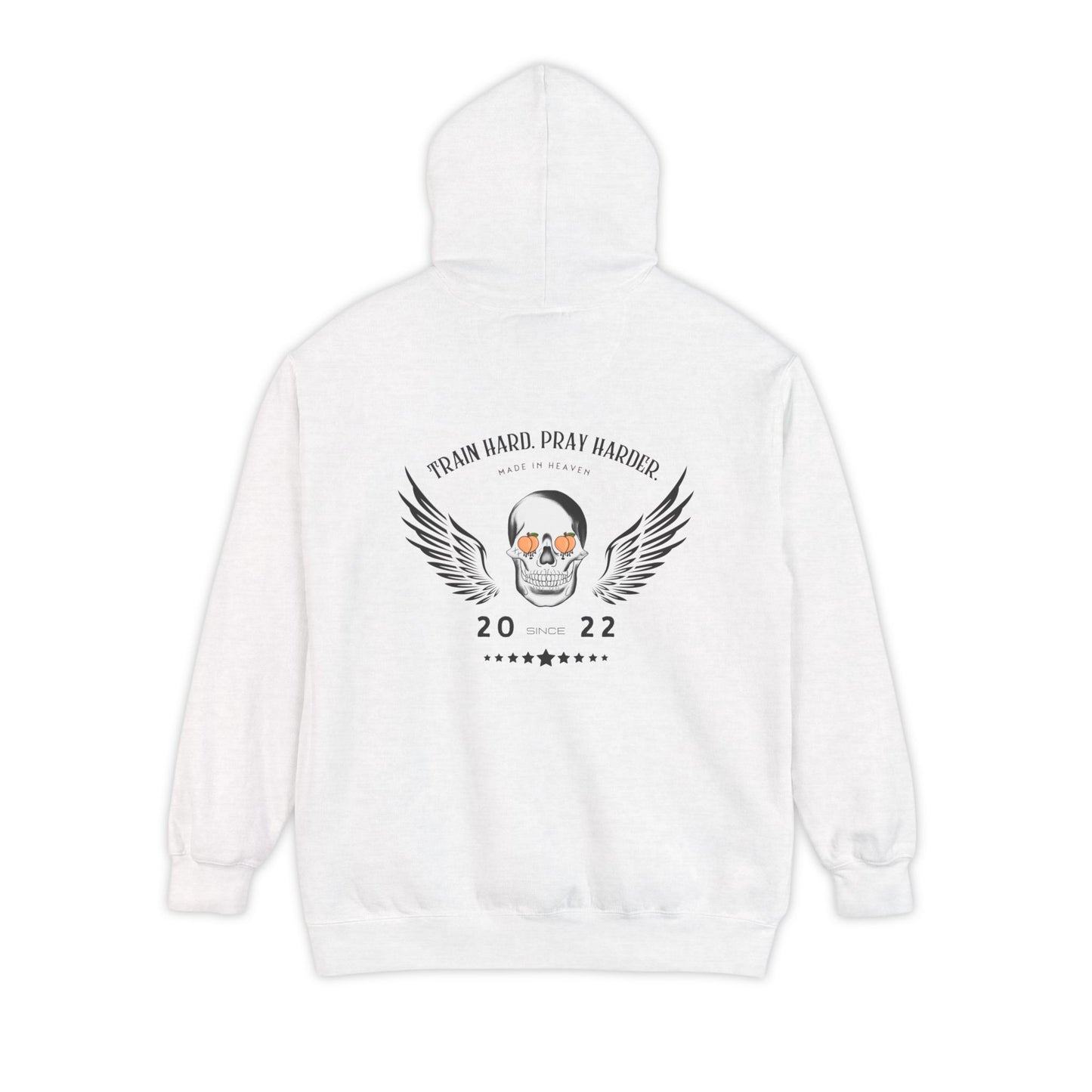Fav Pray Hard Train Hard Wings Unisex Heavy Blend Hoodie