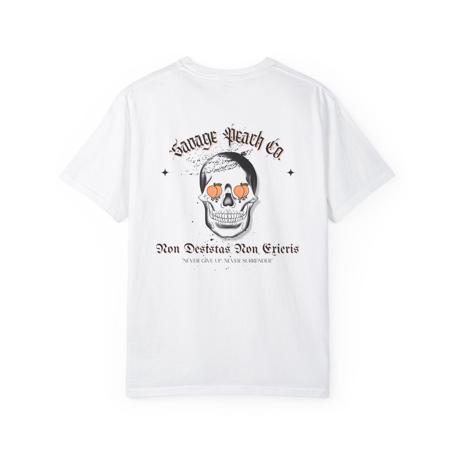 Savage Peach Unisex Heavy Cotton Tee - Never Give Up