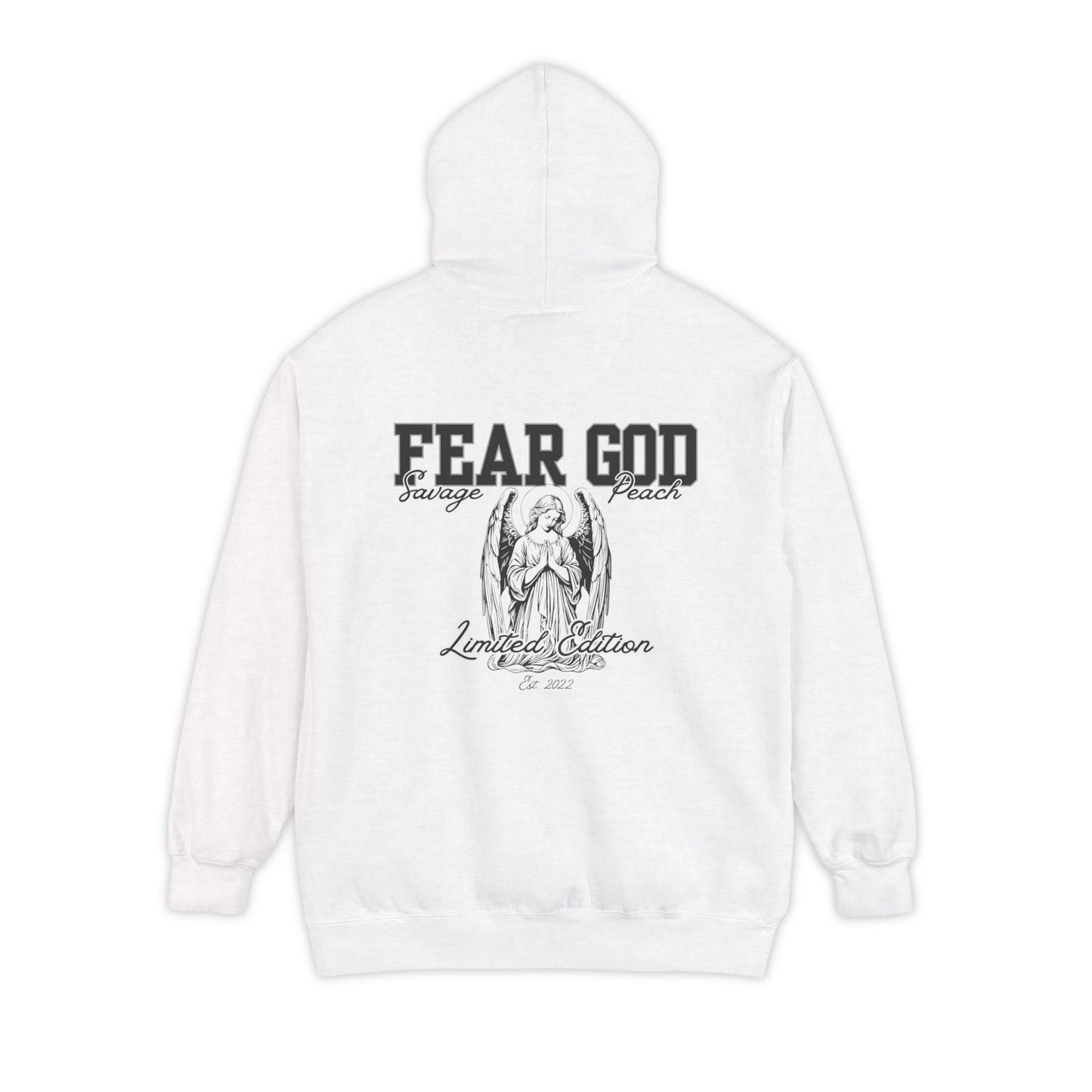 Unisex Fear God with Cross Heavy Blend Hoodie