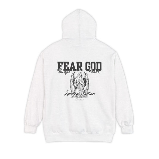 Unisex Fear God with Cross Heavy Blend Hoodie