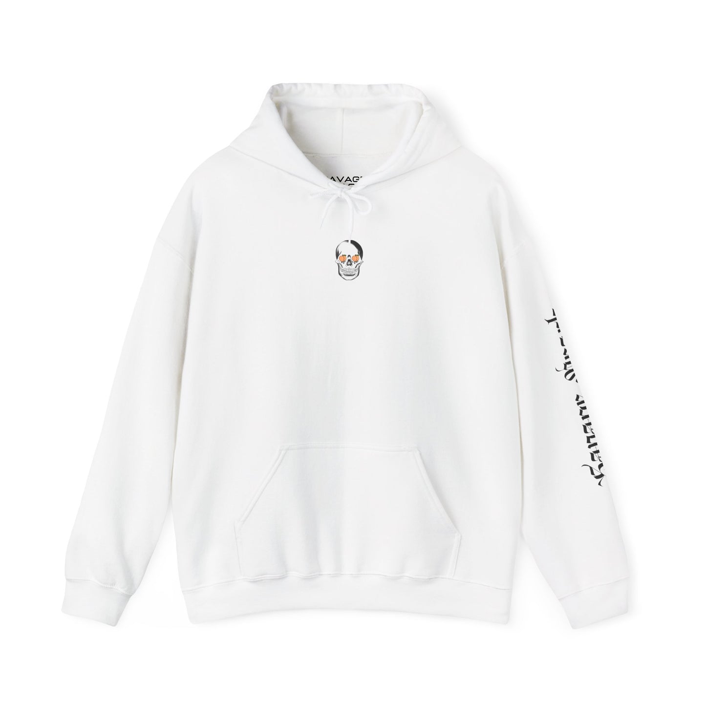 Feelin' Peachy Skull Hoodie - Unisex Heavy Blend Hoodie