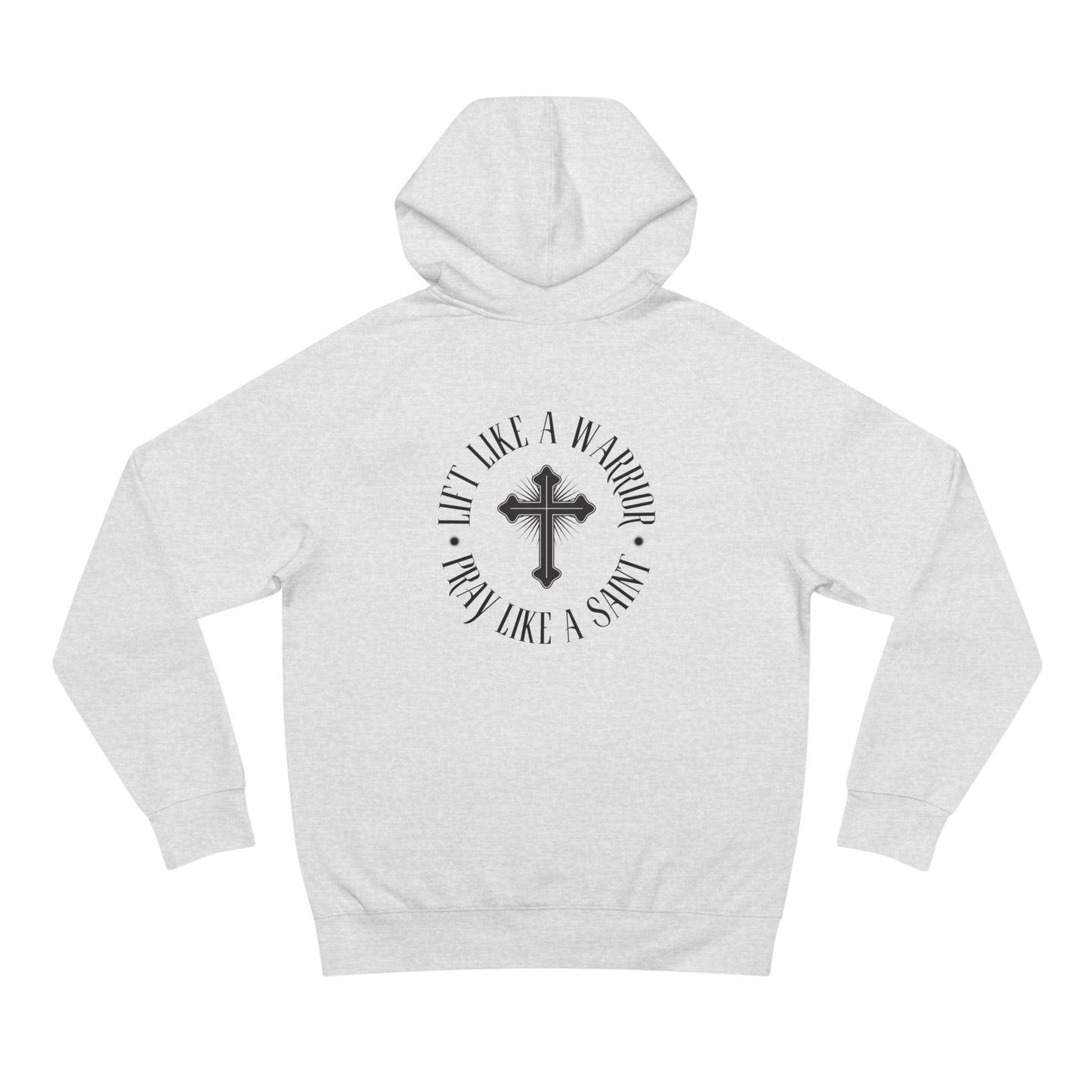 Faith-Inspired Unisex Heavy Blend Hoodie - Savage Peach and Warrior Prayer Design