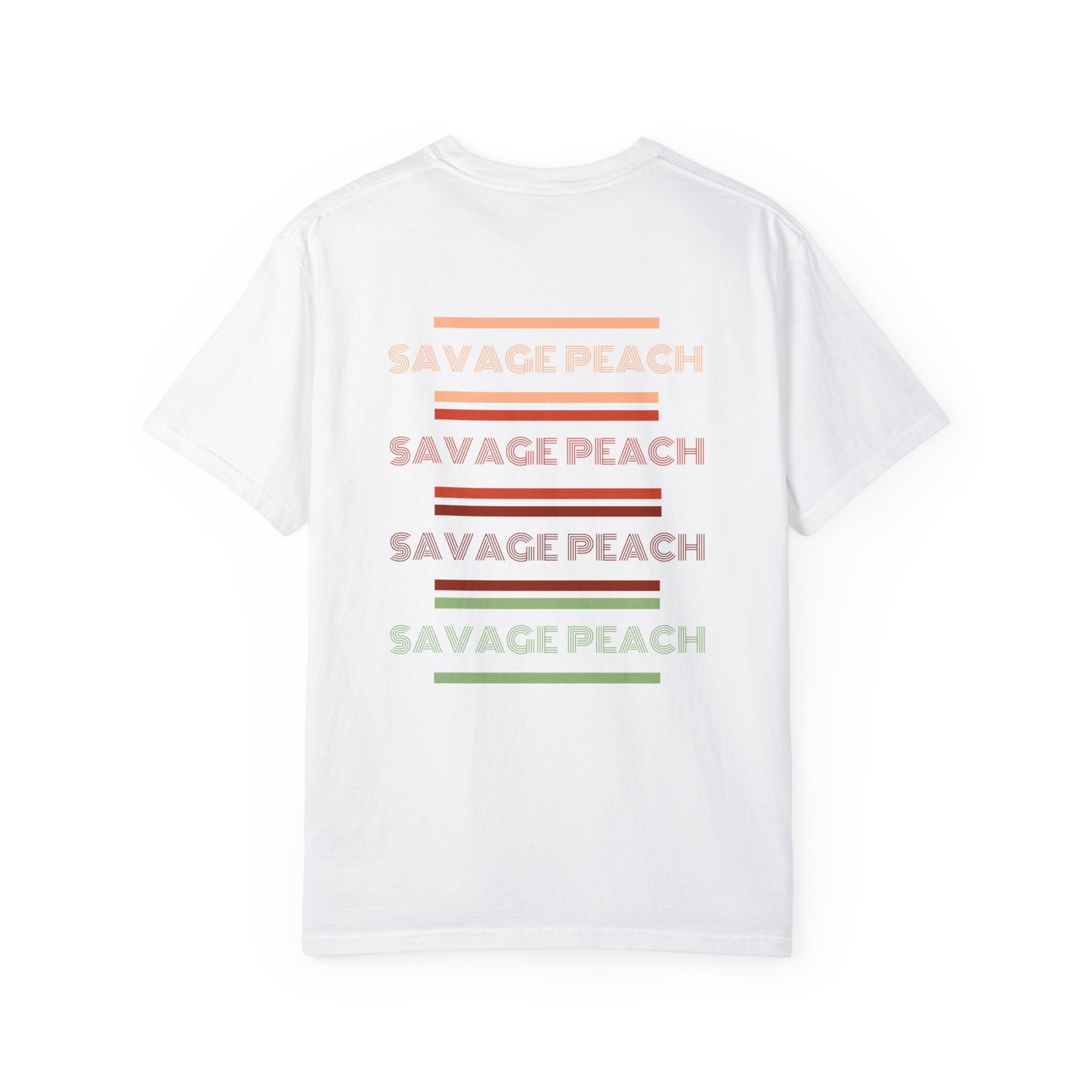 Savage Peach Unisex Heavy Cotton Tee - Casual Summer Vibe T-Shirt