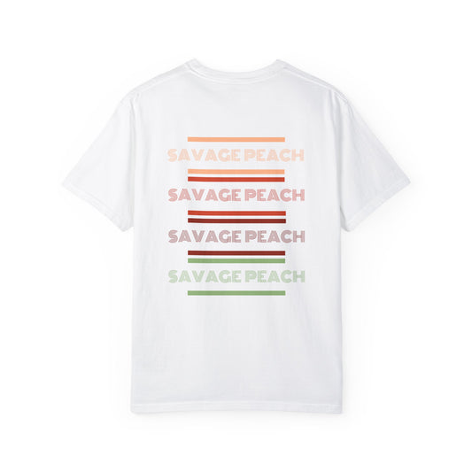 Savage Peach Unisex Heavy Cotton Tee - Casual Summer Vibe T-Shirt