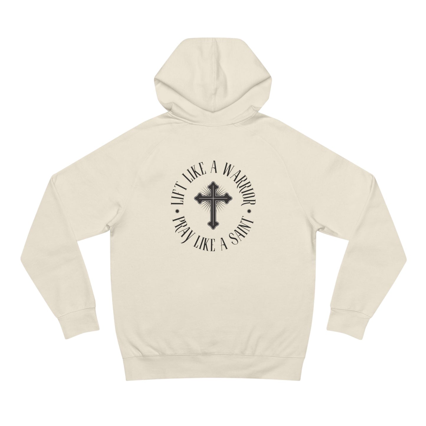Faith-Inspired Unisex Heavy Blend Hoodie - Savage Peach and Warrior Prayer Design